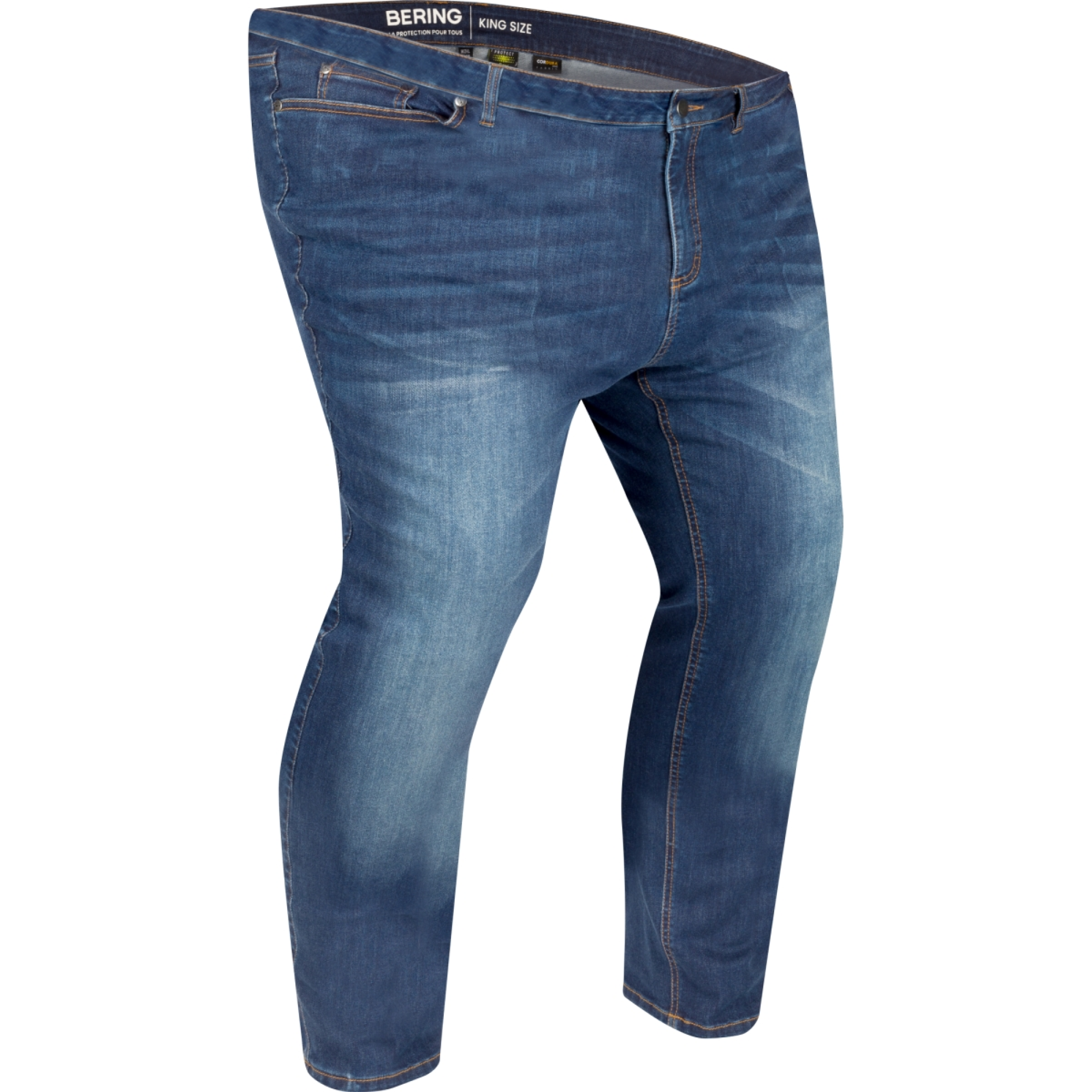 Jean Bering Trust Grande Taille Bleu Délavé - W2XL