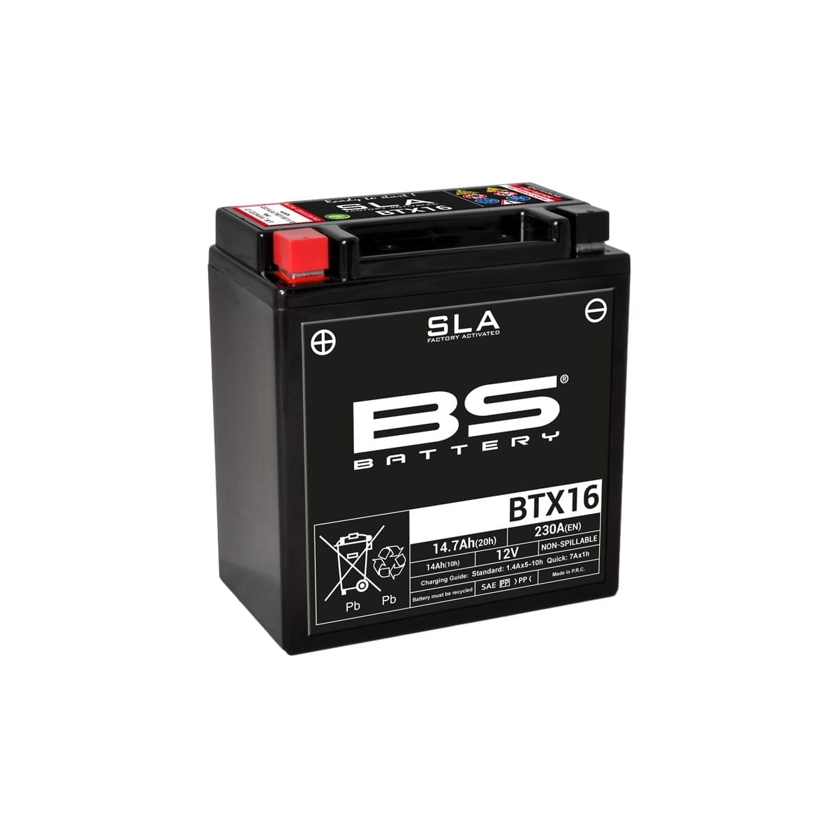 Batterie BS Battery BTX16 12V 14.7Ah - Prête À L'emploi