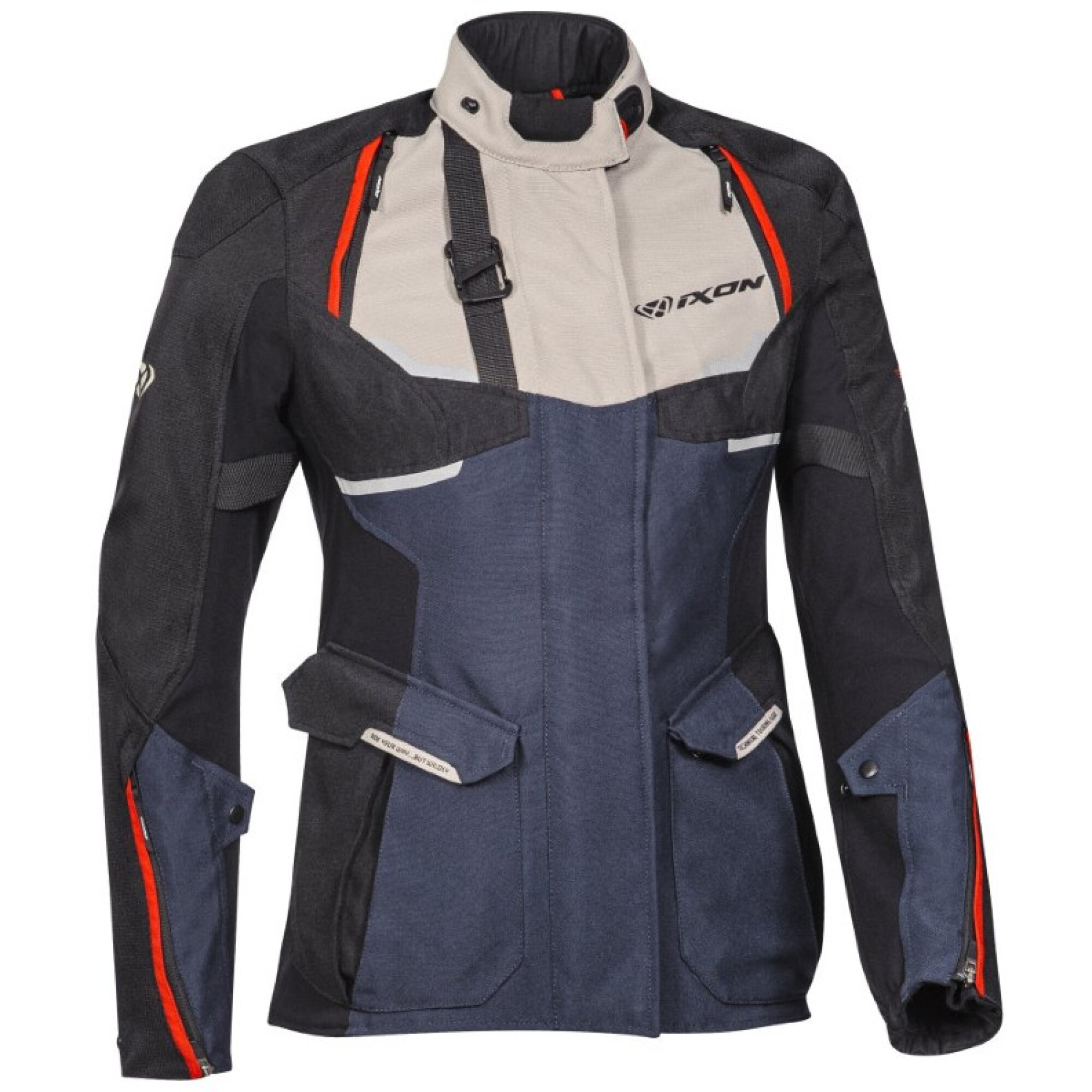 Veste Femme Ixon Eddas X-Dry Lady Grège Navy Noir - 2XL
