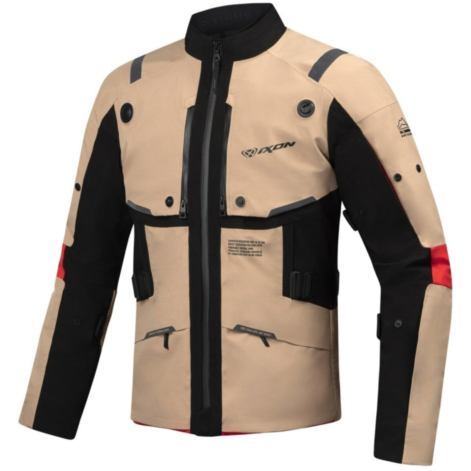 Veste Ixon M-Skeid Sable Noir Rouge - 2XL