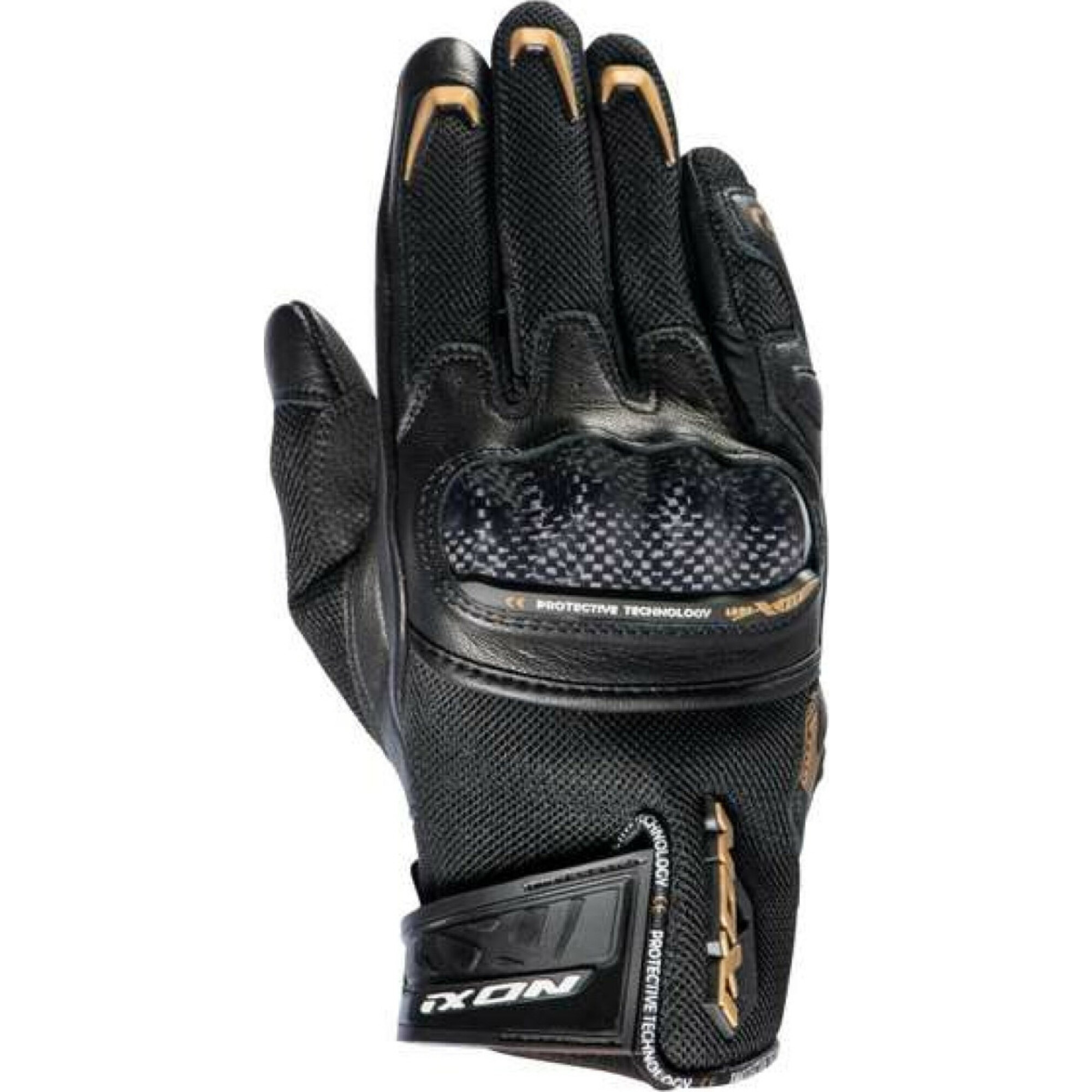 Gants Femme Ixon Lady RS Rise Air Noir Or - 2XL