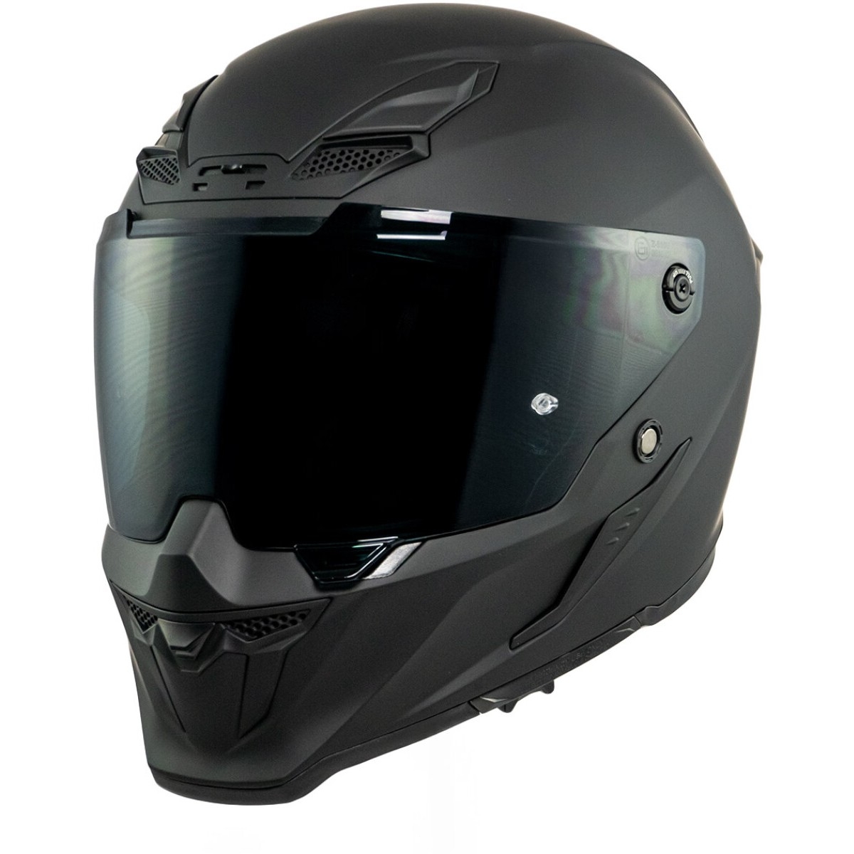 CASQUE KOKPIT FURIOZA SOLID PREDISPOSE PINLOCK + ECRAN FUME M/NOIR MAT