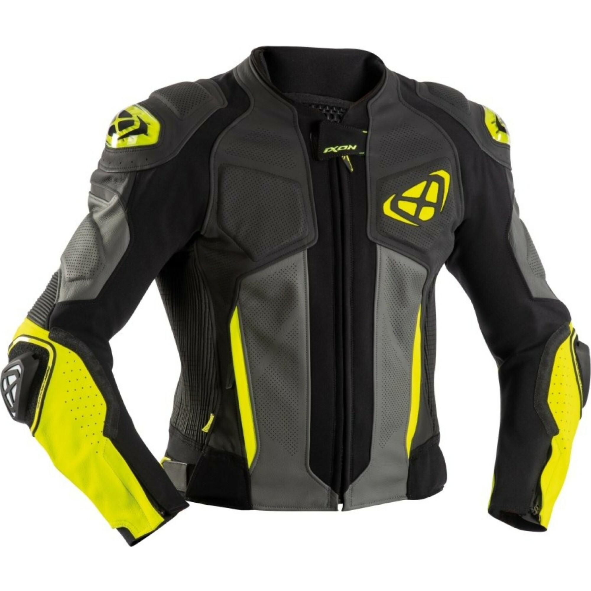 Blouson Ixon Vendetta Evo Noir Anthracite Jaune Vif - 2XL