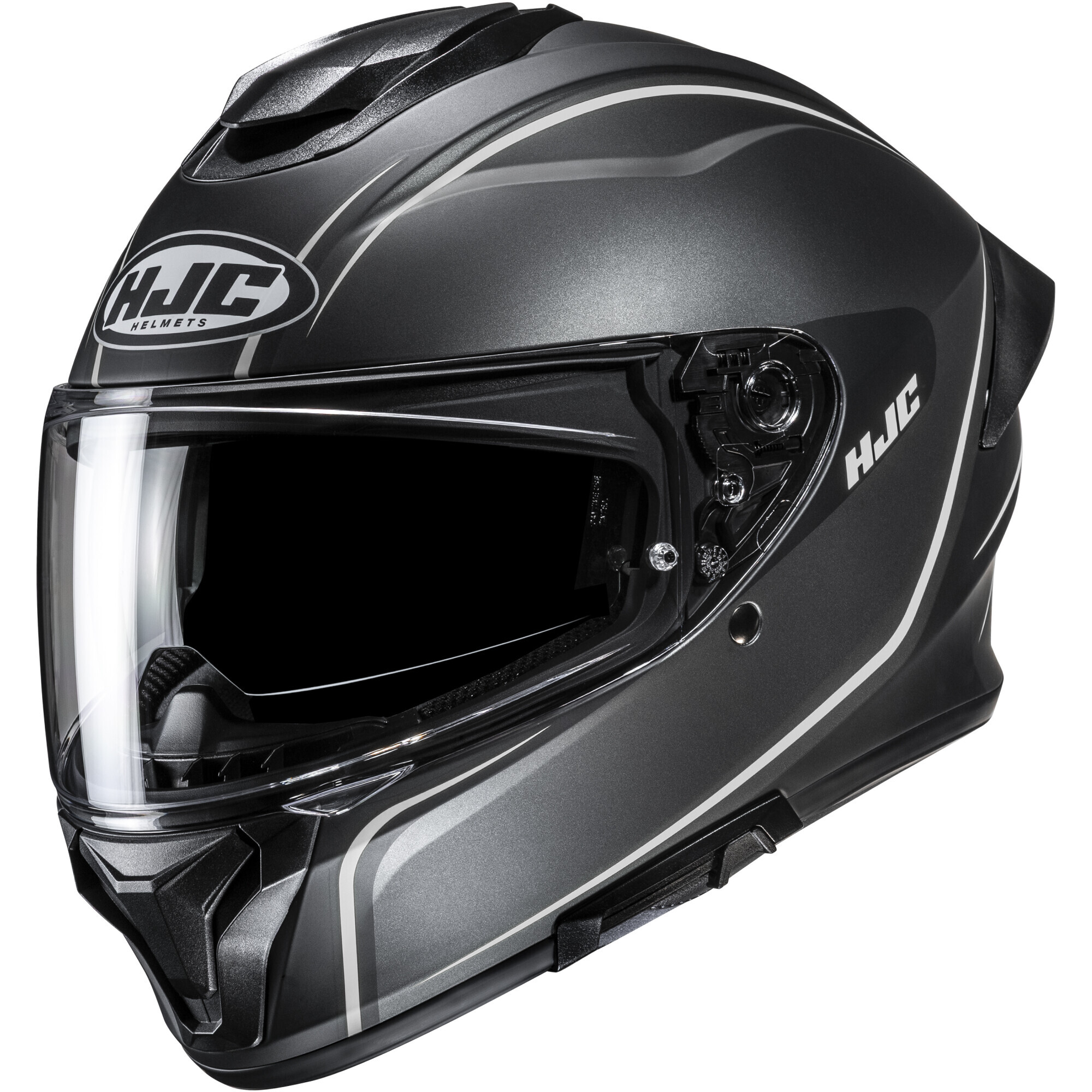 Casque HJC C71 Quez MC5SF Noir Gris Mat - L