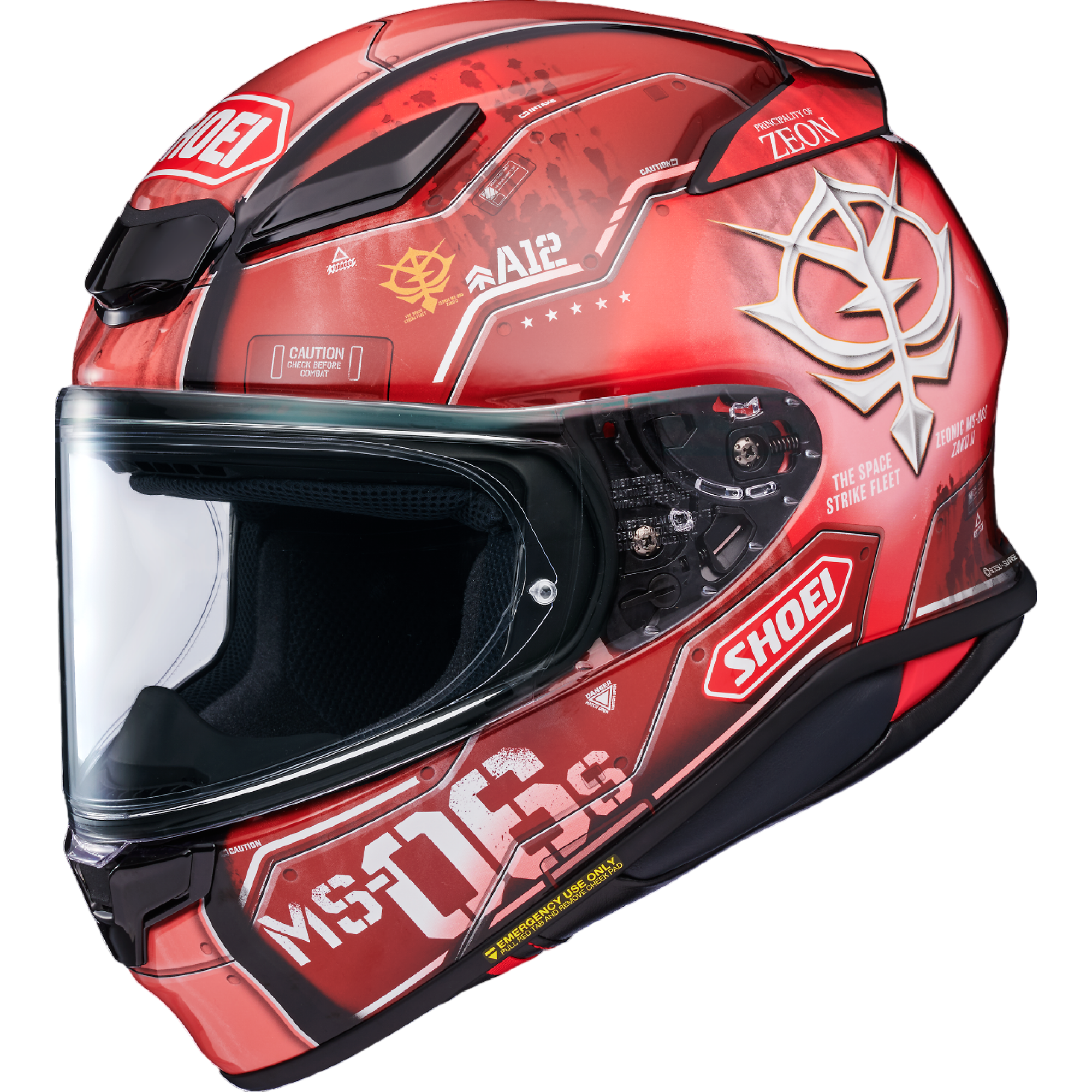 Casque Shoei NXR2 MS-06S Char’S Zaku II TC-1 Rouge - 2XL