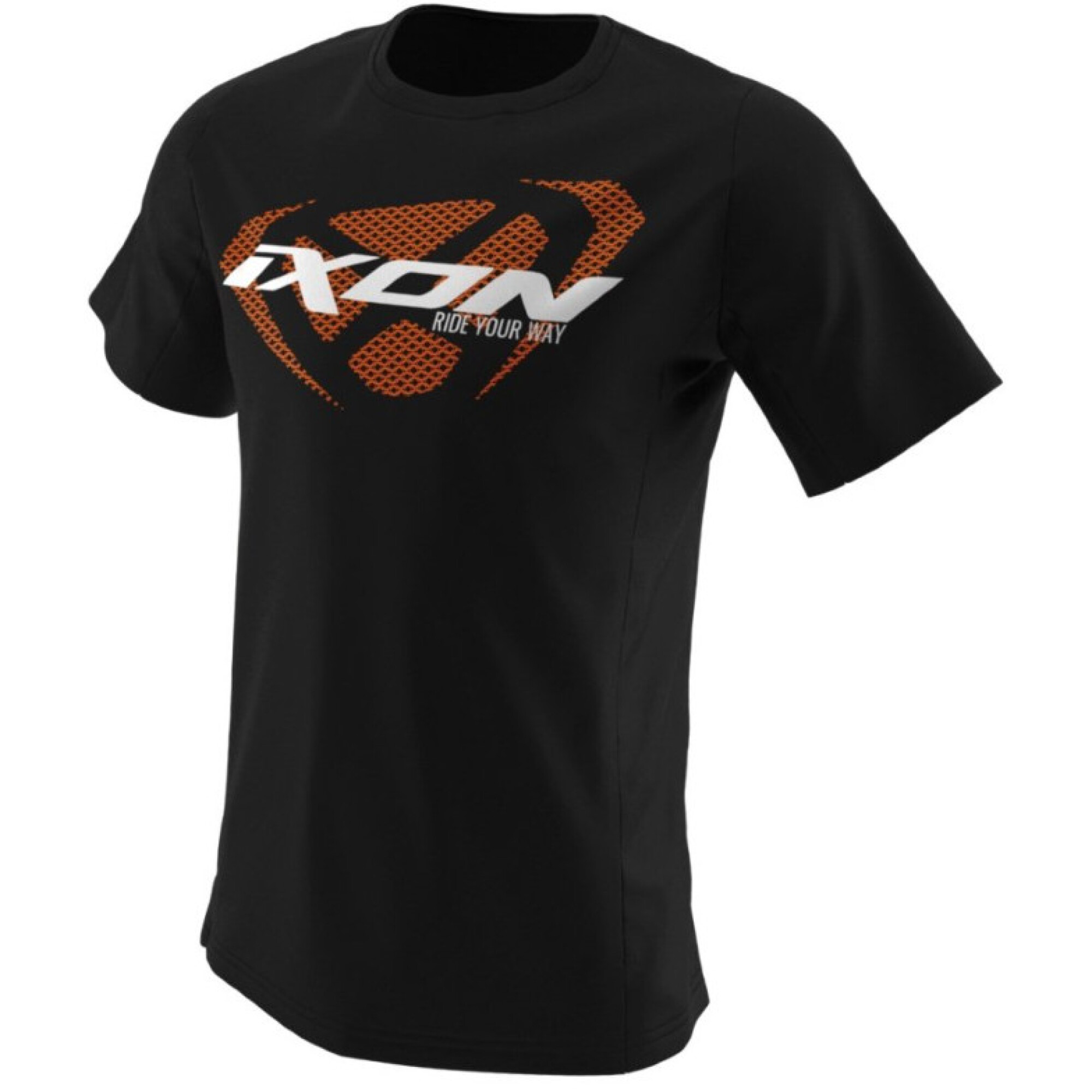 T-Shirt Ixon Unit Noir Blanc Orange - 2XL