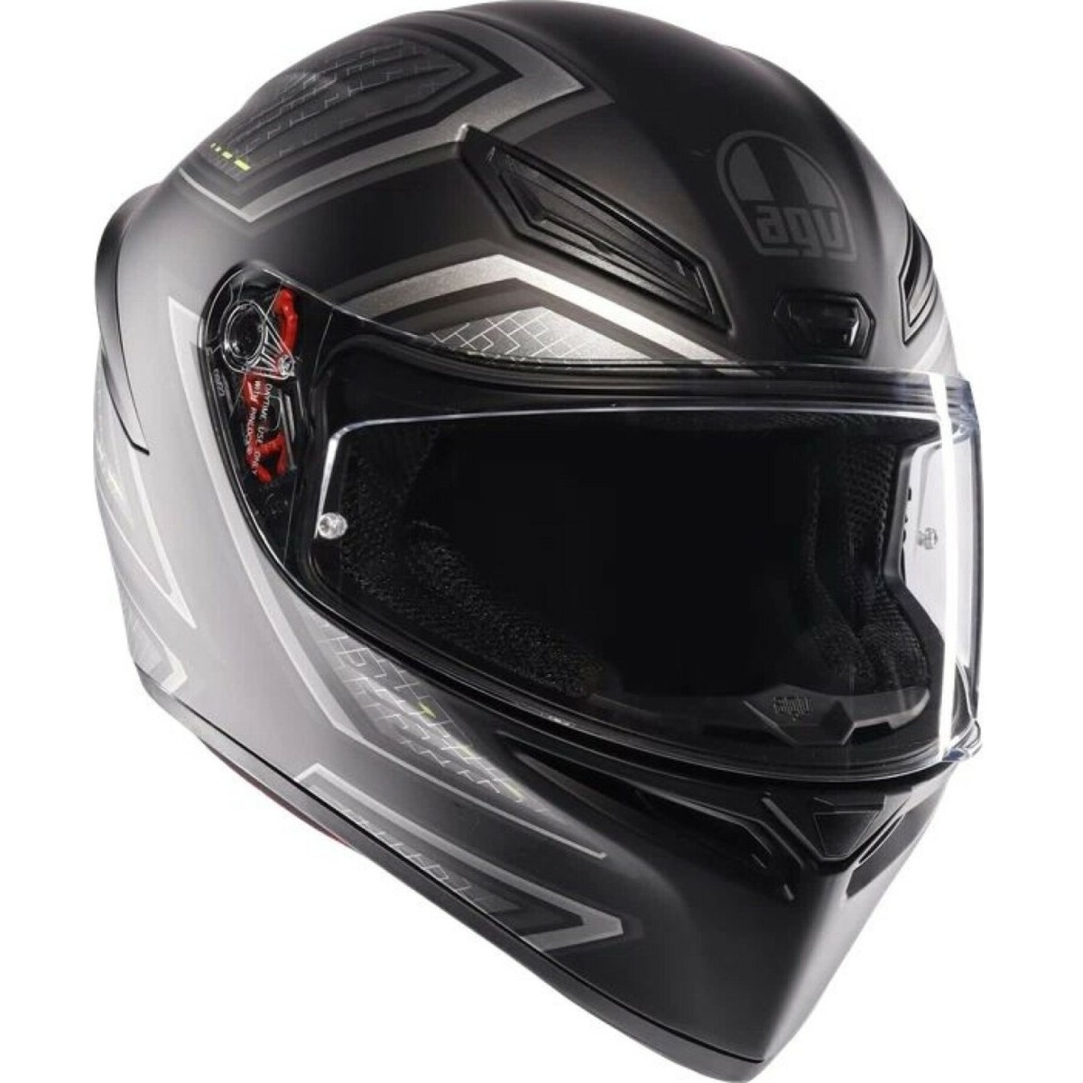 CASQUE AGV K1 S SLING NOIR MAT GRIS / 2XL