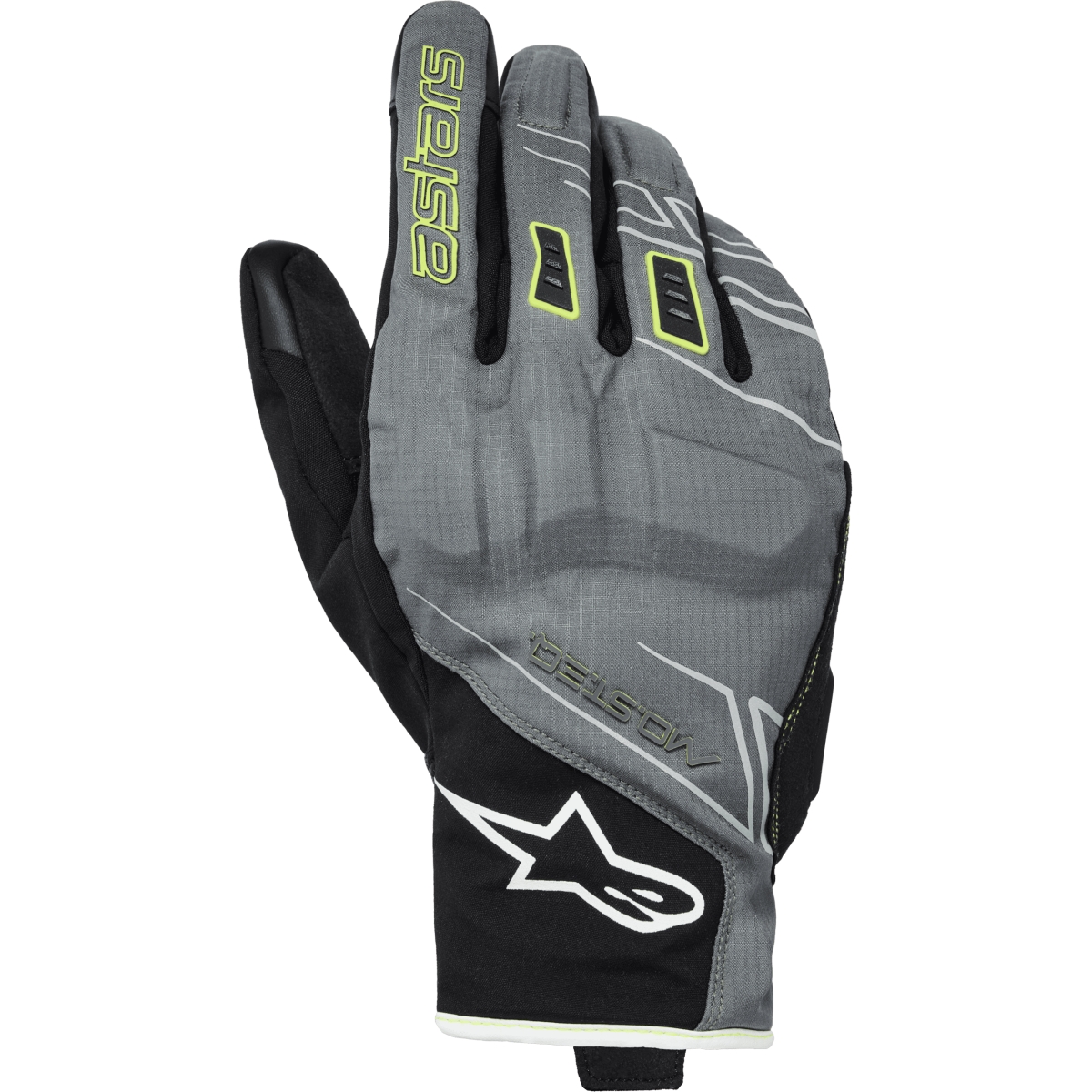 GANTS ALPINESTARS MOBLAST WP GRIS NOIR JAUNE / 2XL