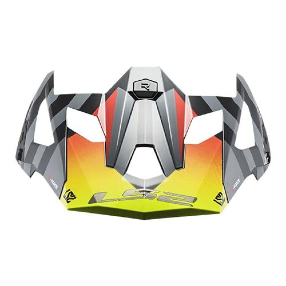 Casquette Casque LS2 MX703 Extensible Barrier Jaune Fluo Rouge