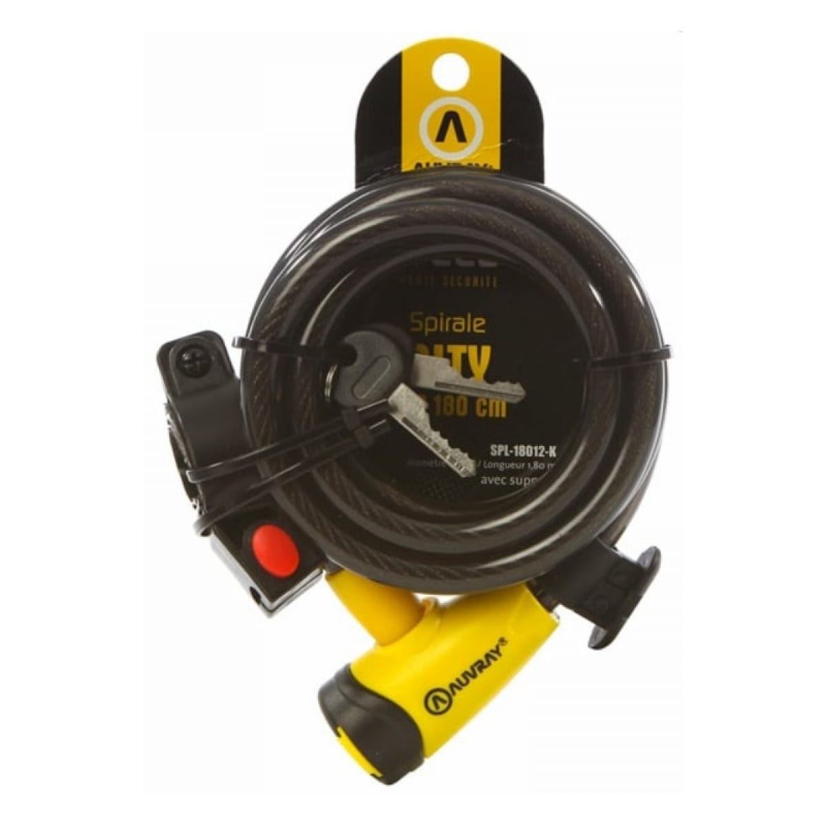 SPIRAL ANTIVOL VELO AUVRAY CITY 12/180