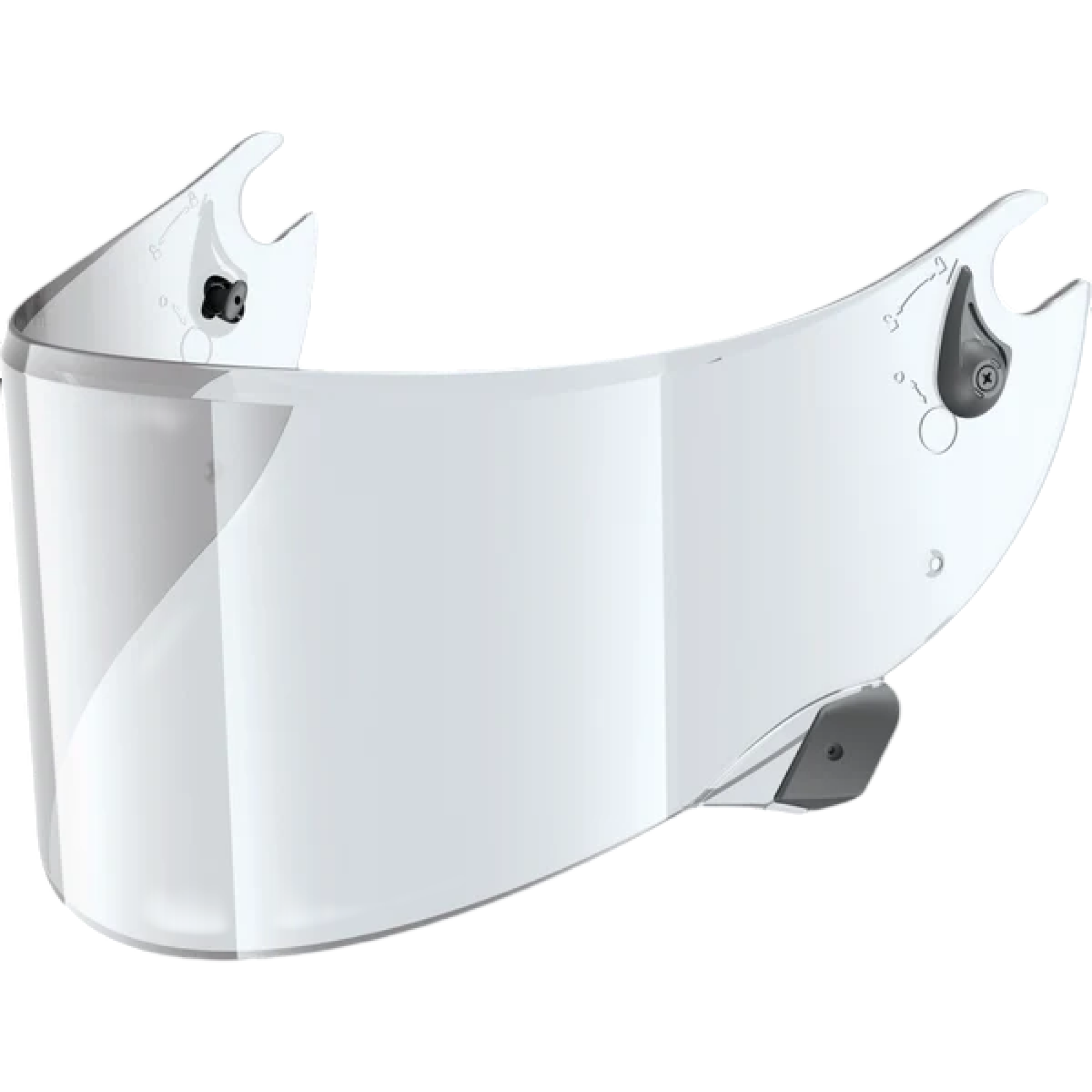 Visière Shark VZ10027P Aeron GP FIM/ Aeron GP / Aeron / Race-R Pro / Carbon / GP / GP 06 Incolore