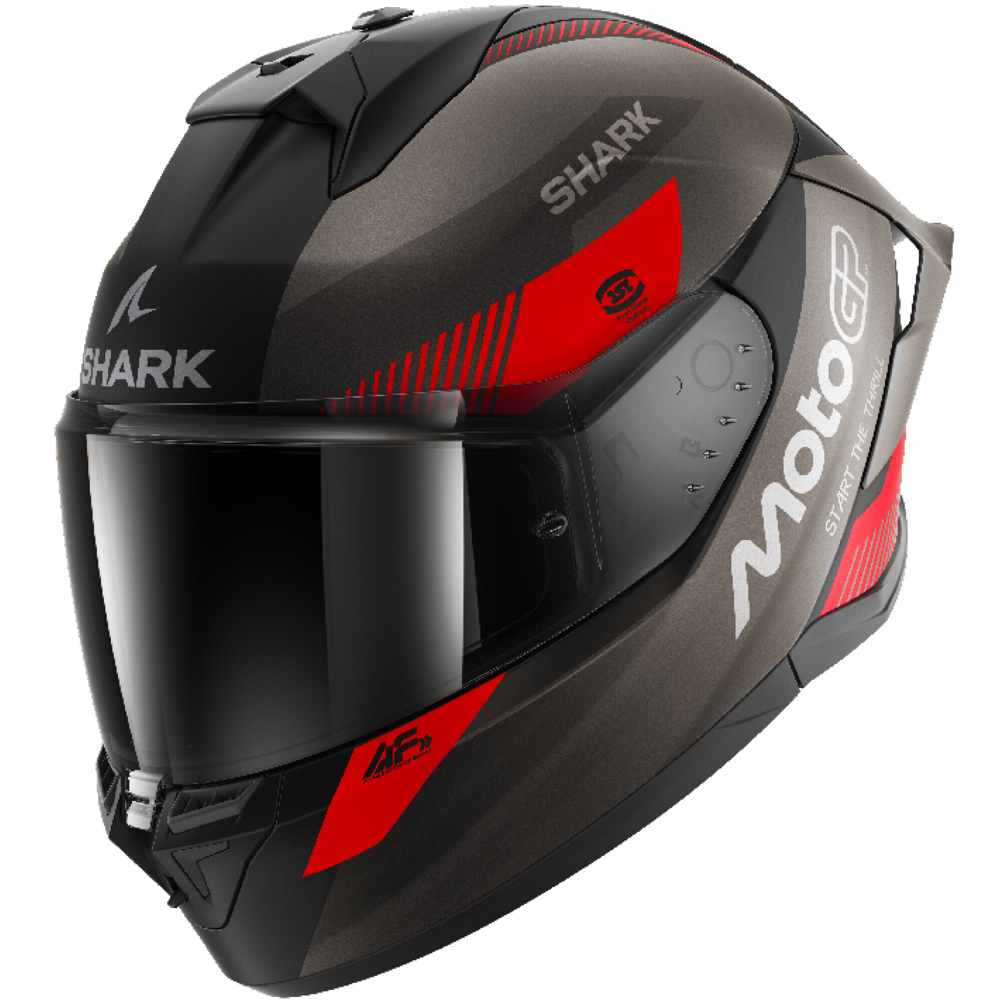 Casque Shark Skwal Cup MotoGP Noir Gris Rouge - L