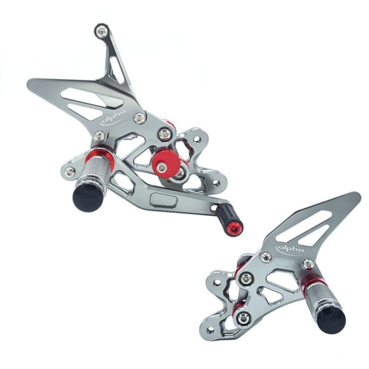 COMMANDES RECULÉES COMPLÈTES ALPHA TECHNIK TITANE SUZUKI GSX-R600