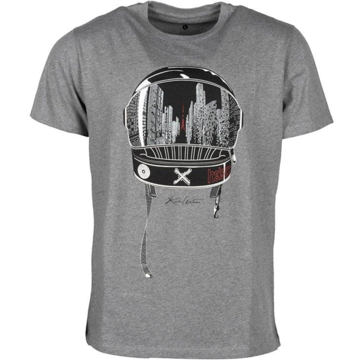 T-SHIRT HELSTONS CITY GRIS NOIR / 2XL