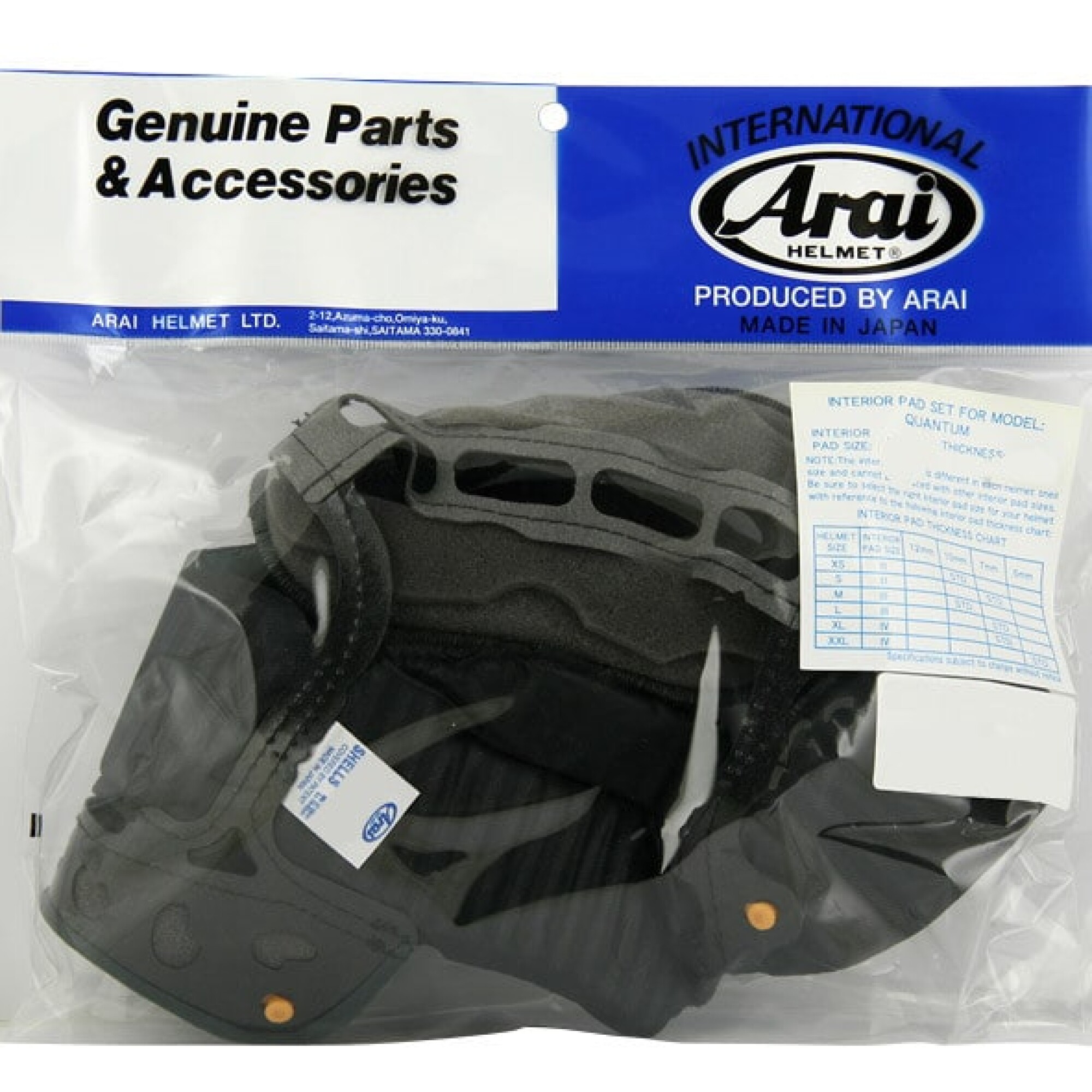 Coiffe De Casque Arai Quantum Dry-Cool 10mm - 12 mm