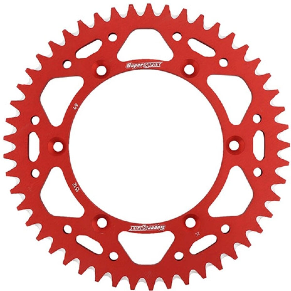 Couronne Alu Supersprox Ral-1512:49 Rouge