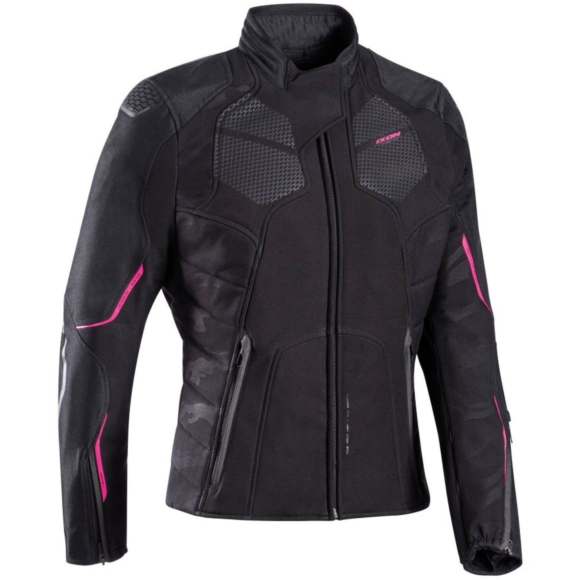 Blouson Femme Ixon Cell Lady Noir Fuchsia - 2XL