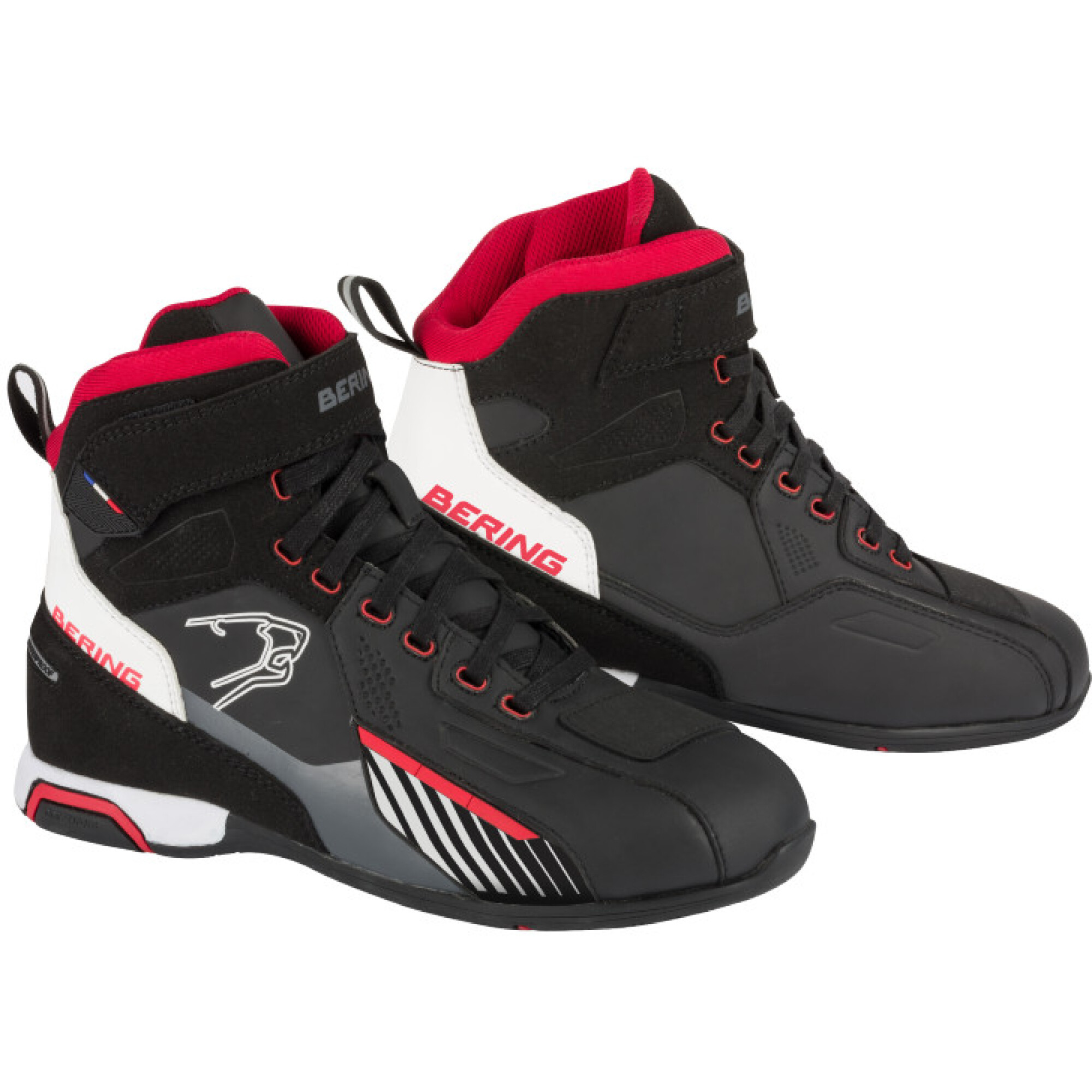 Baskets Bering Tiger Noir Blanc Rouge - 40