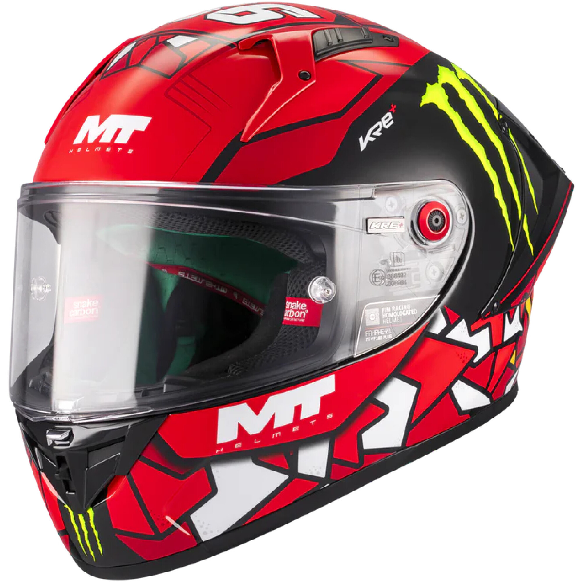Casque MT Helmets Kre+ S Piqueras B5 Rouge Noir - 2XL