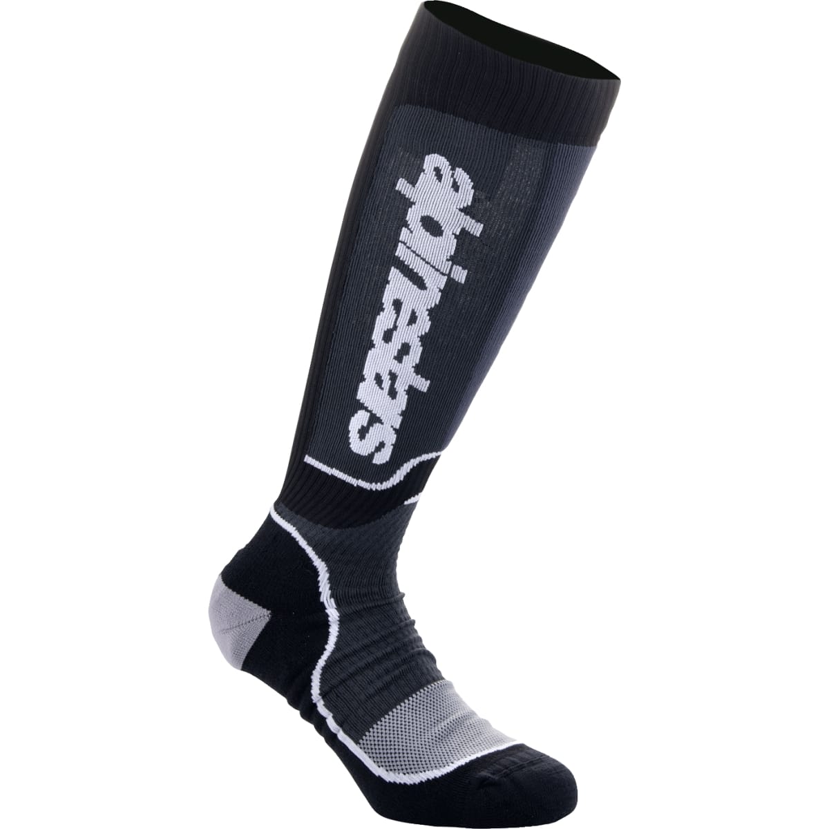 Chaussettes Cross Alpinestars Enfant Mx Plus Socks Noir Blanc