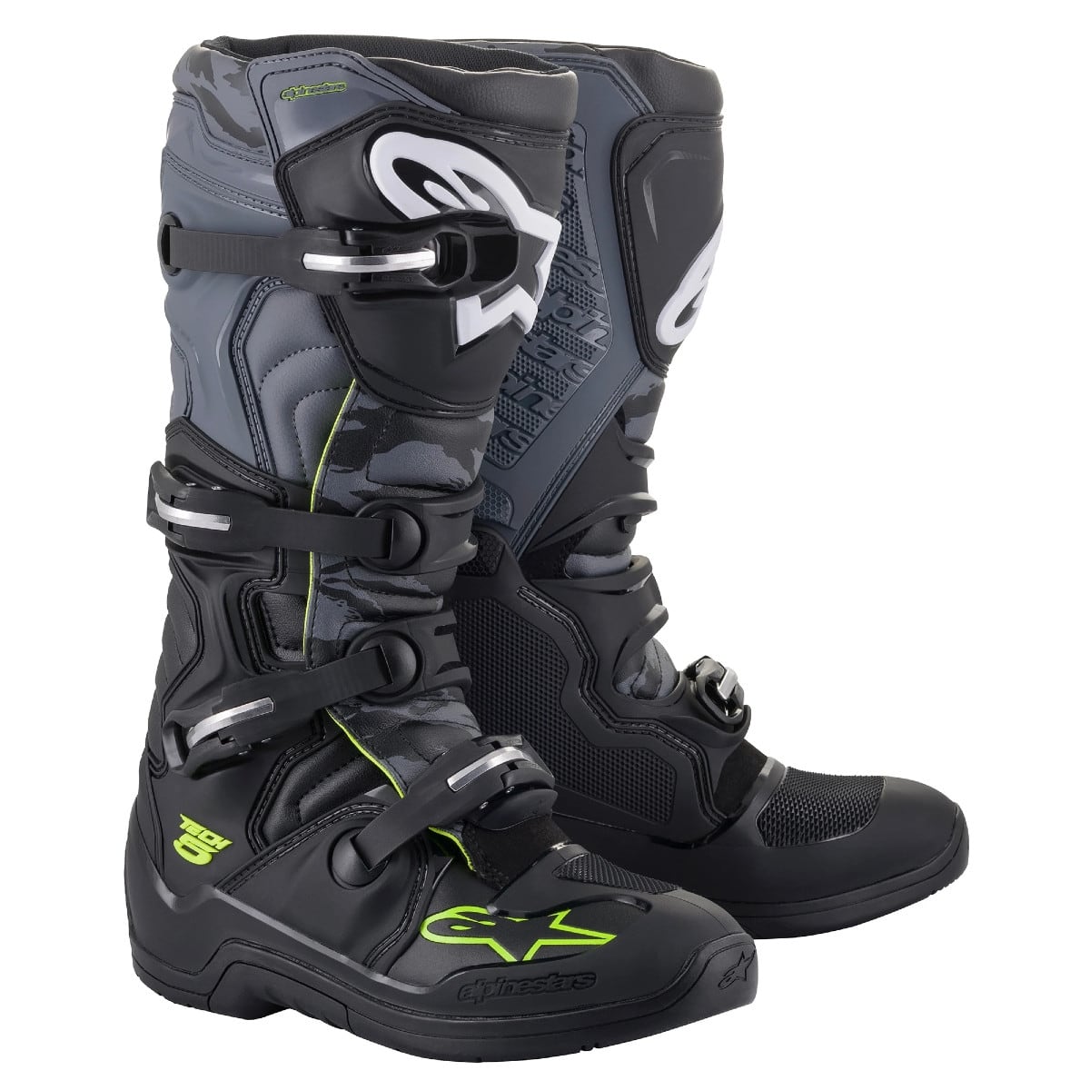 BOTTES ALPINESTARS TECH 5 MX25 (42) 8/NOIR GRIS JAUNE 1055