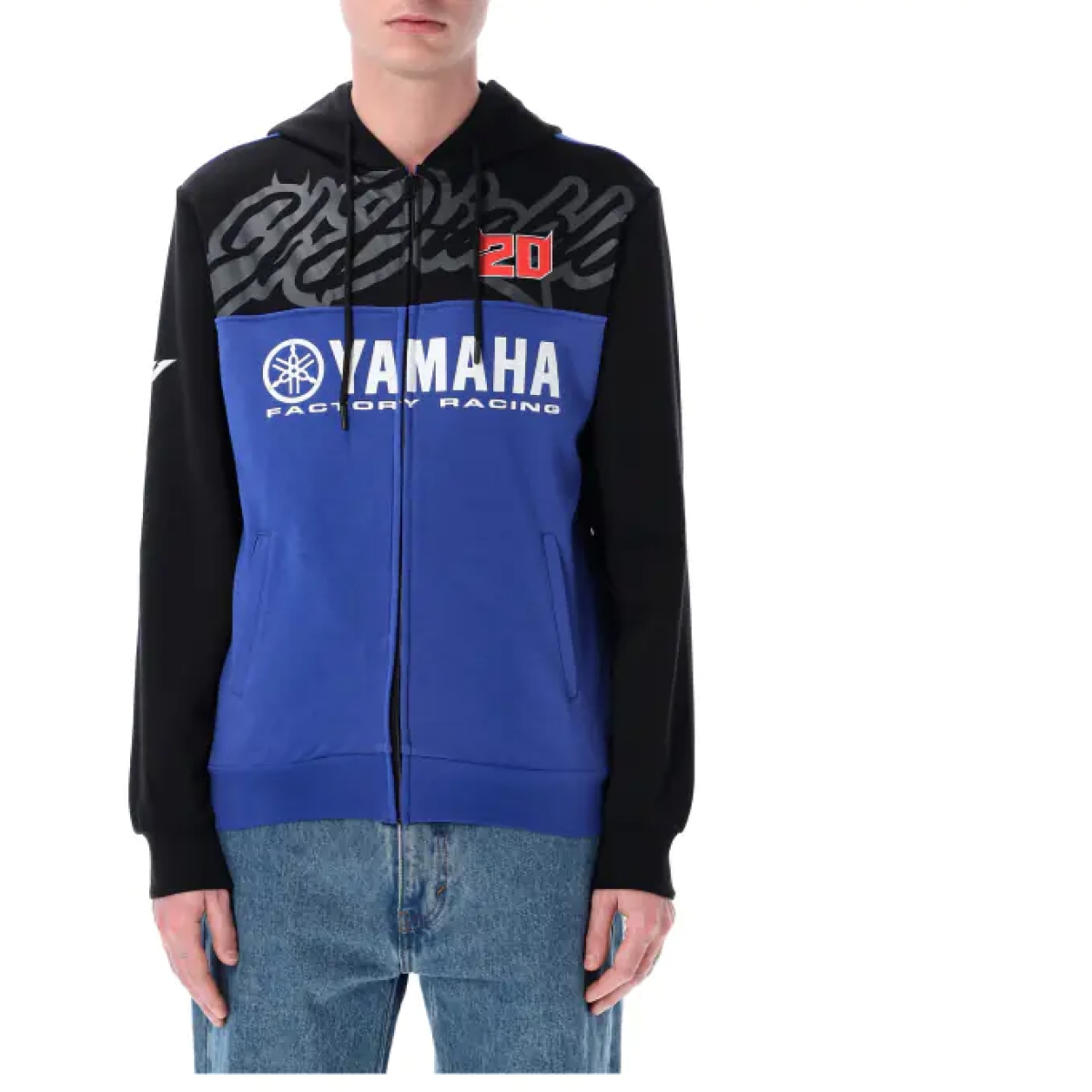 Sweat Zippé Pritelli Yamaha FQ20 El Diablo 2025 Noir Bleu