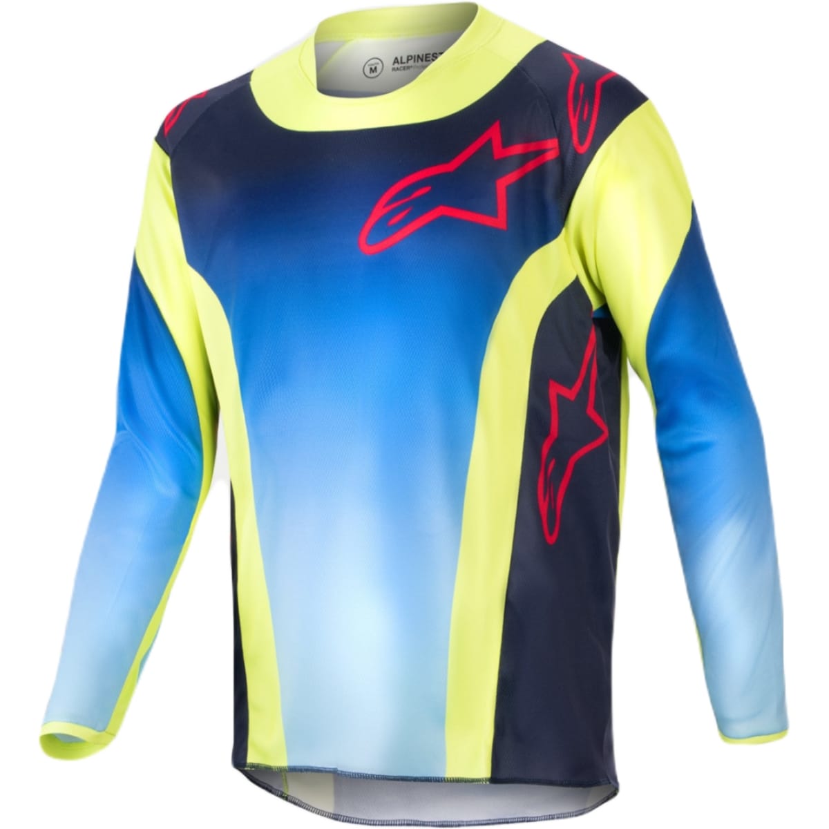 Maillot Cross Enfant Alpinestars Racer Hoen Jaune Bleu Navy