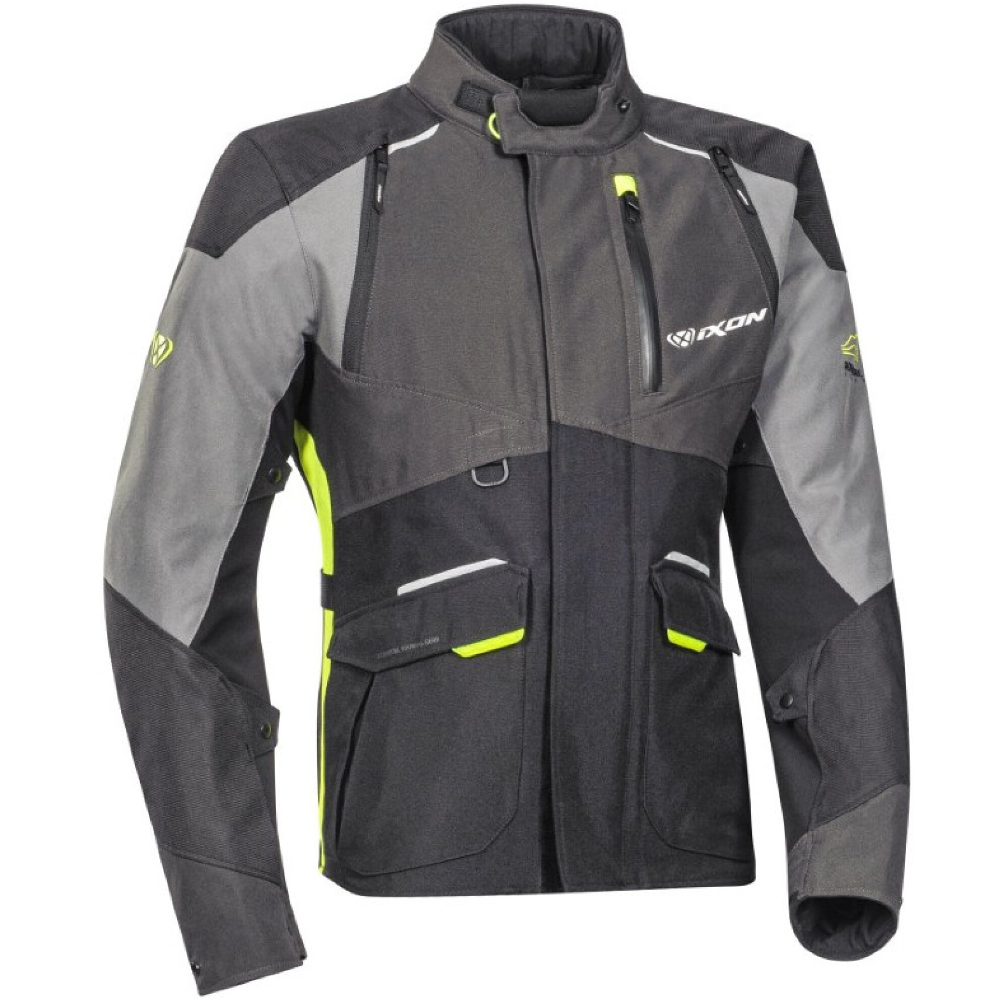 Veste Ixon Balder Noir Gris Jaune Vif - 2XL