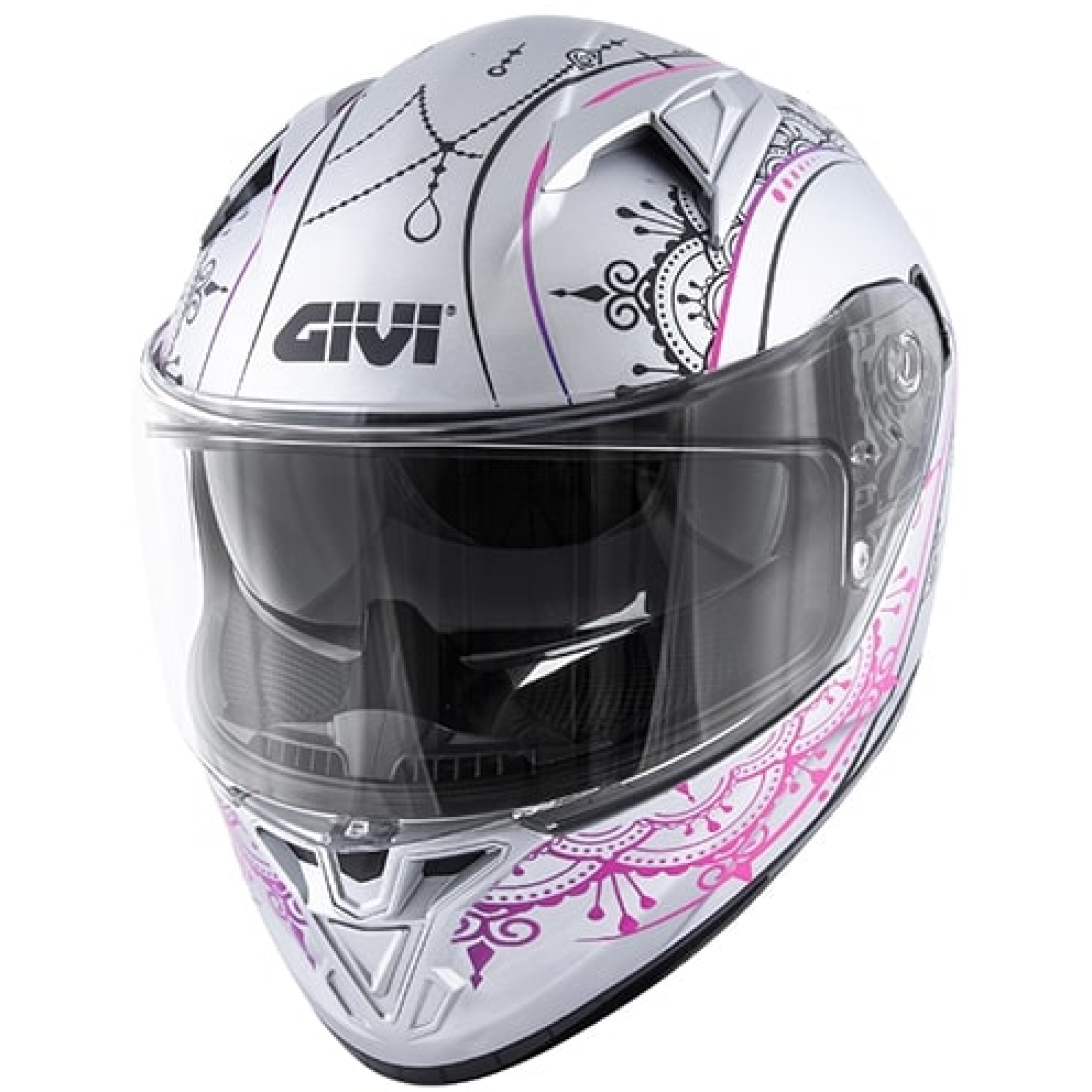 Casque Givi 50.6 Stoccarda Mendhi Gris Mat Rose - XS