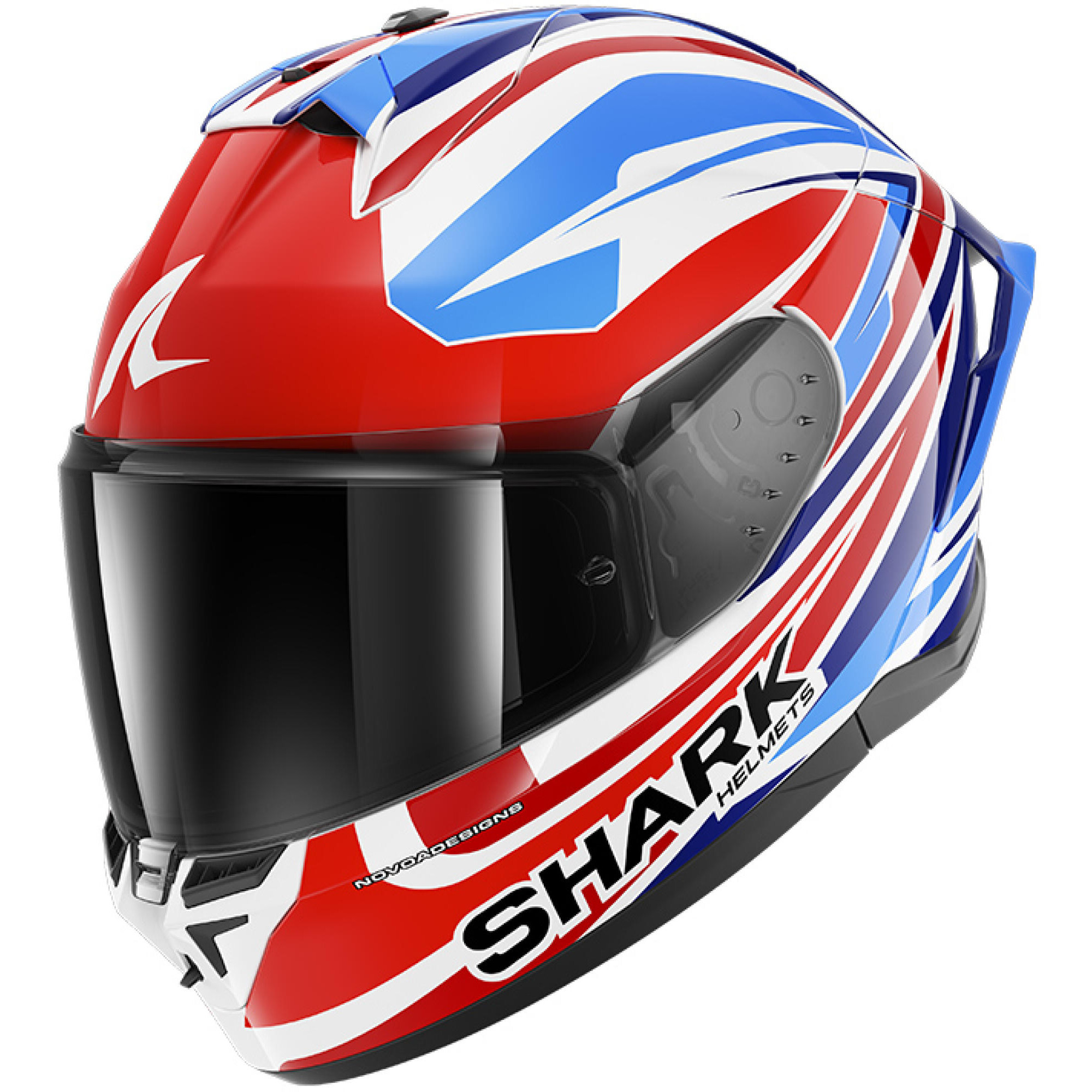 Casque Shark Skwal Cup Replica O'Shea Blanc Rouge Bleu - L