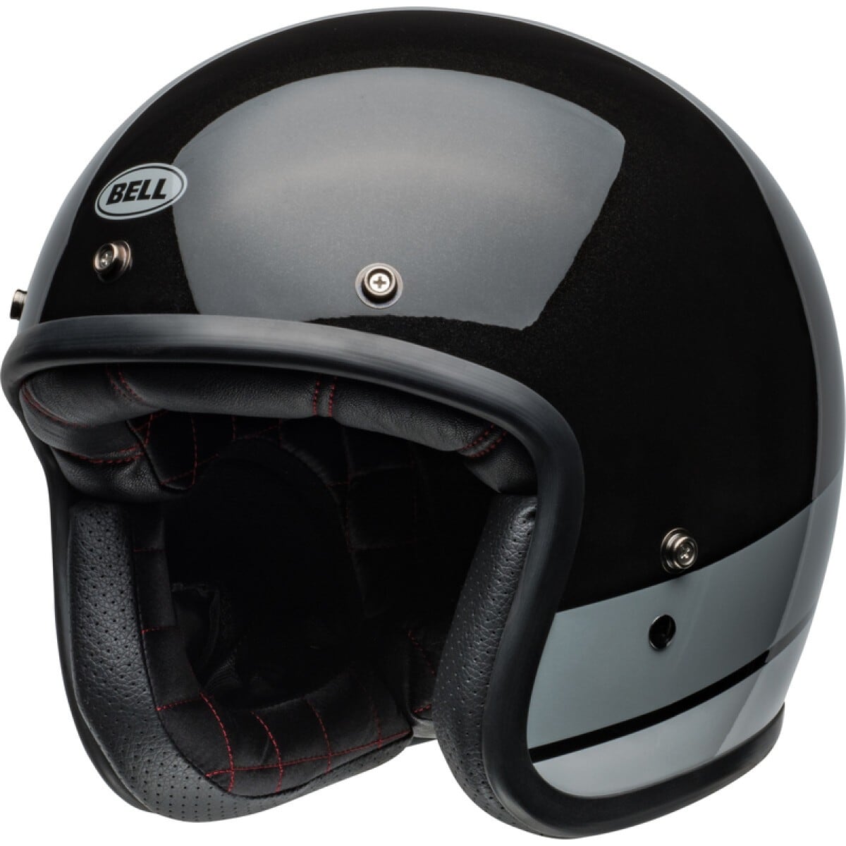 CASQUE BELL CUSTOM 500 FLAKE NOIR BRILLANT / S