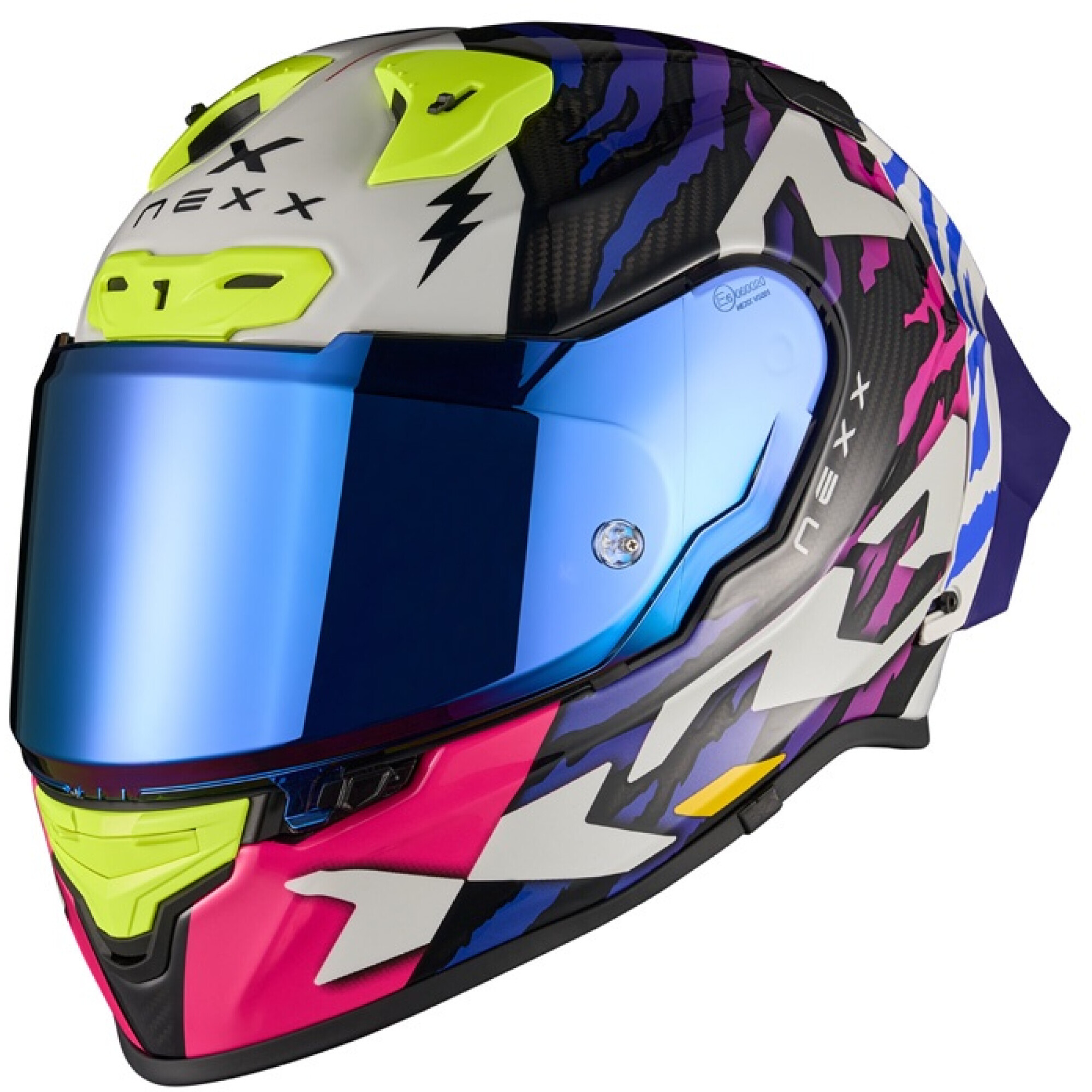 Casque Nexx X.R3R Ziger Violet Bleu - 2XS