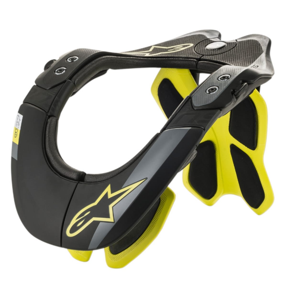 Tour De Nuque Alpinestars BNS Tech-2 Noir Jaune Fluo / L/XL