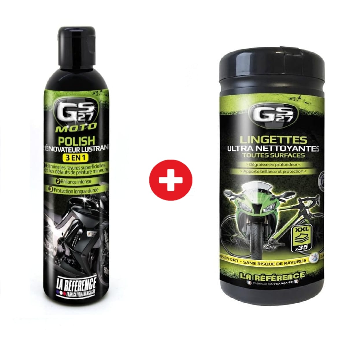 Pack Entretien GS27 Polish Rénovateur Lustrant 200mL + Lingettes Nettoyantes