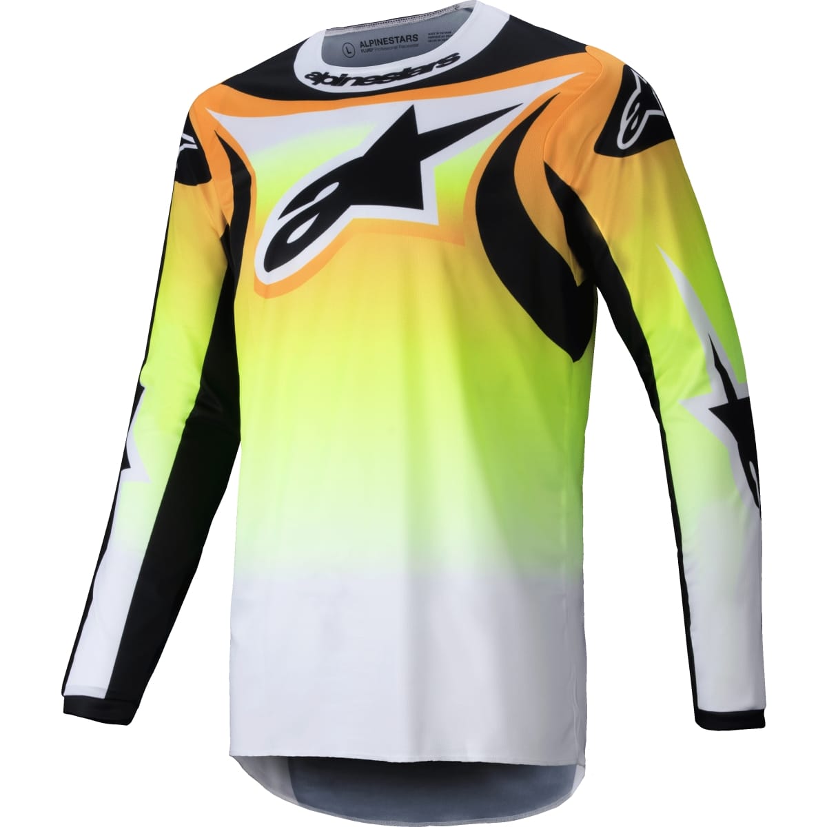 MAILLOT ALPINESTARS FLUID WURX MX25 L/JAUNE NOIR 526