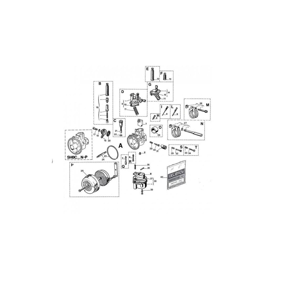 Carburateur Dell Orto SHBC 19.19