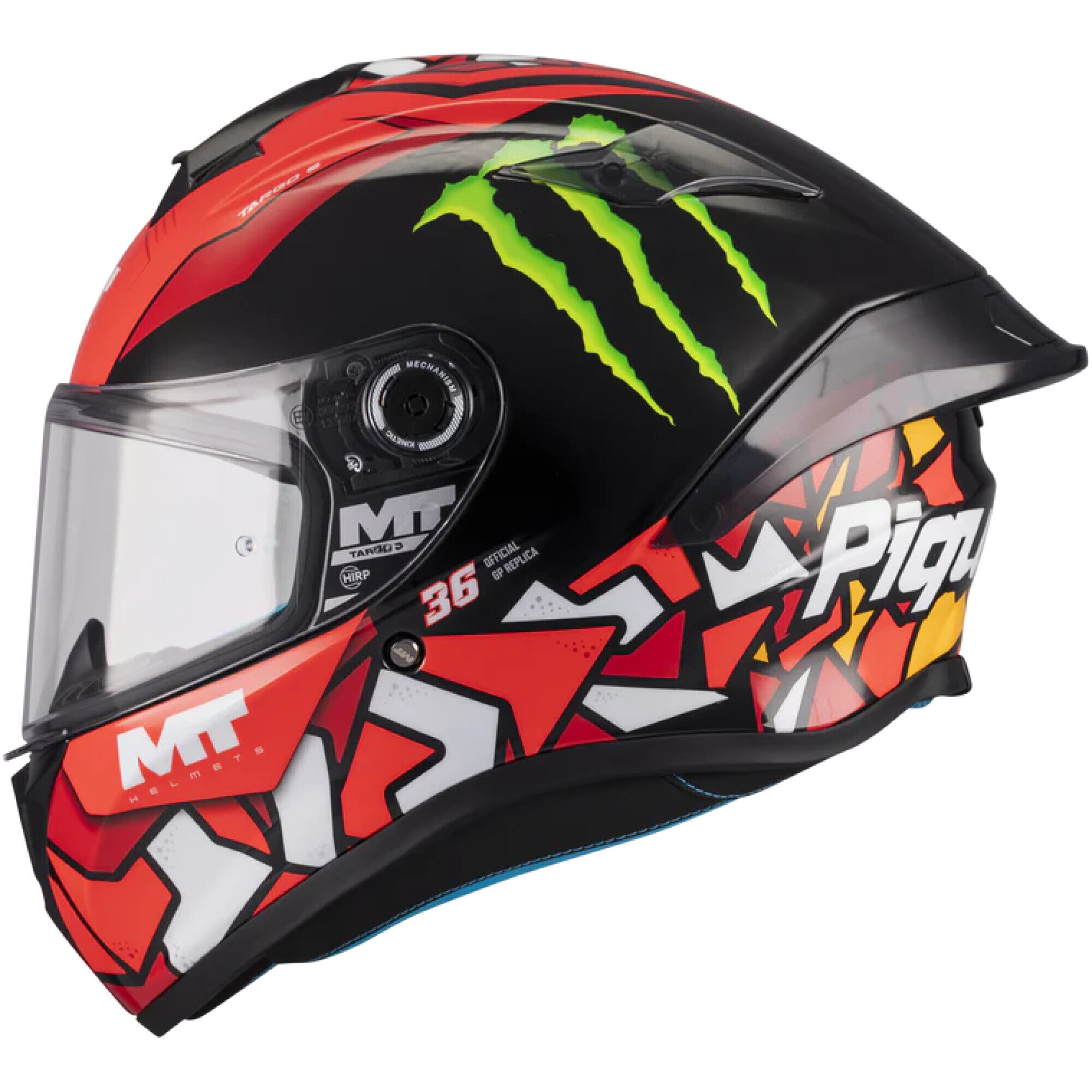 Casque MT Helmets Targo S Piqueras B5 Rouge Noir - L