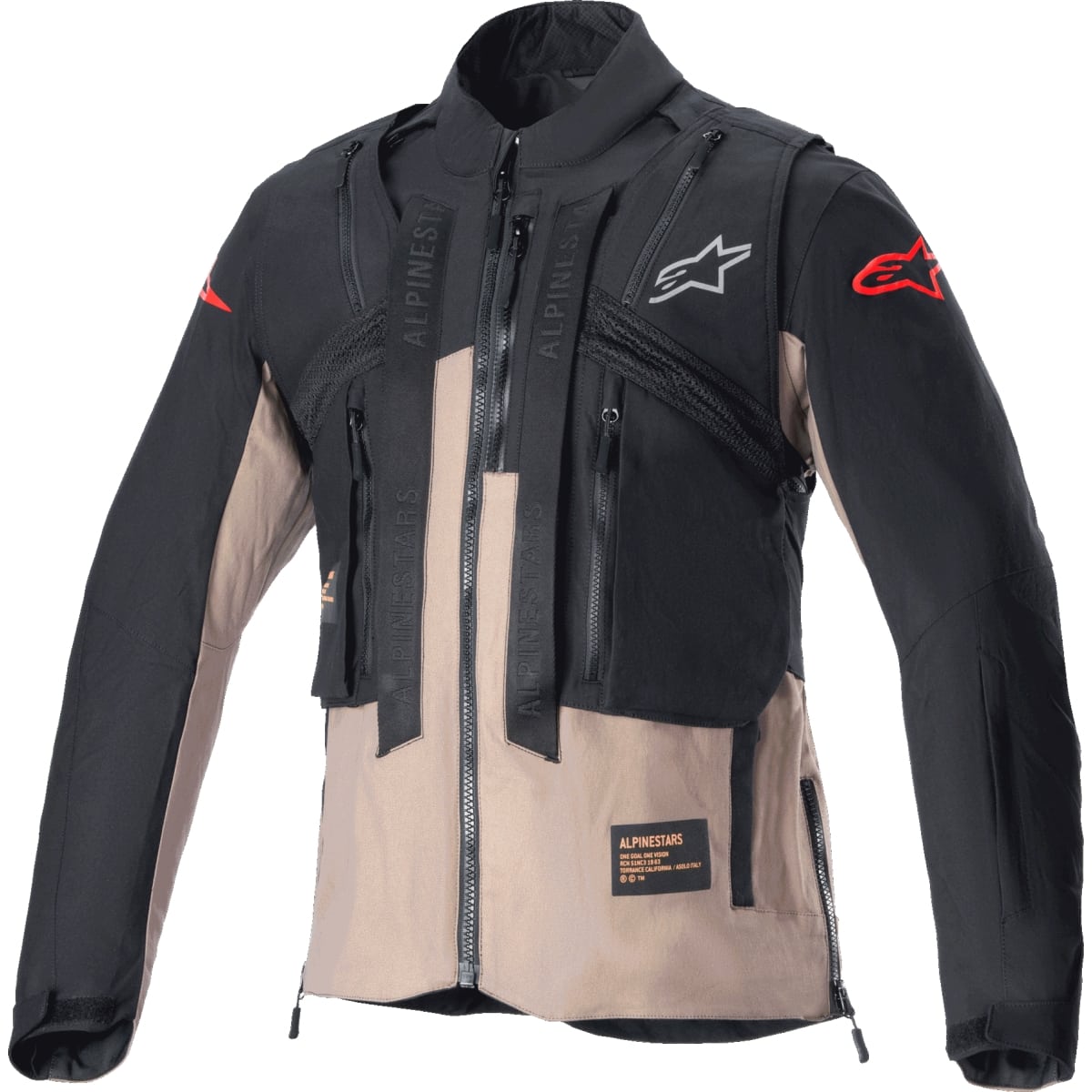 VESTE ALPINESTARS TECHDURA NOIR FALCON MARRON / S