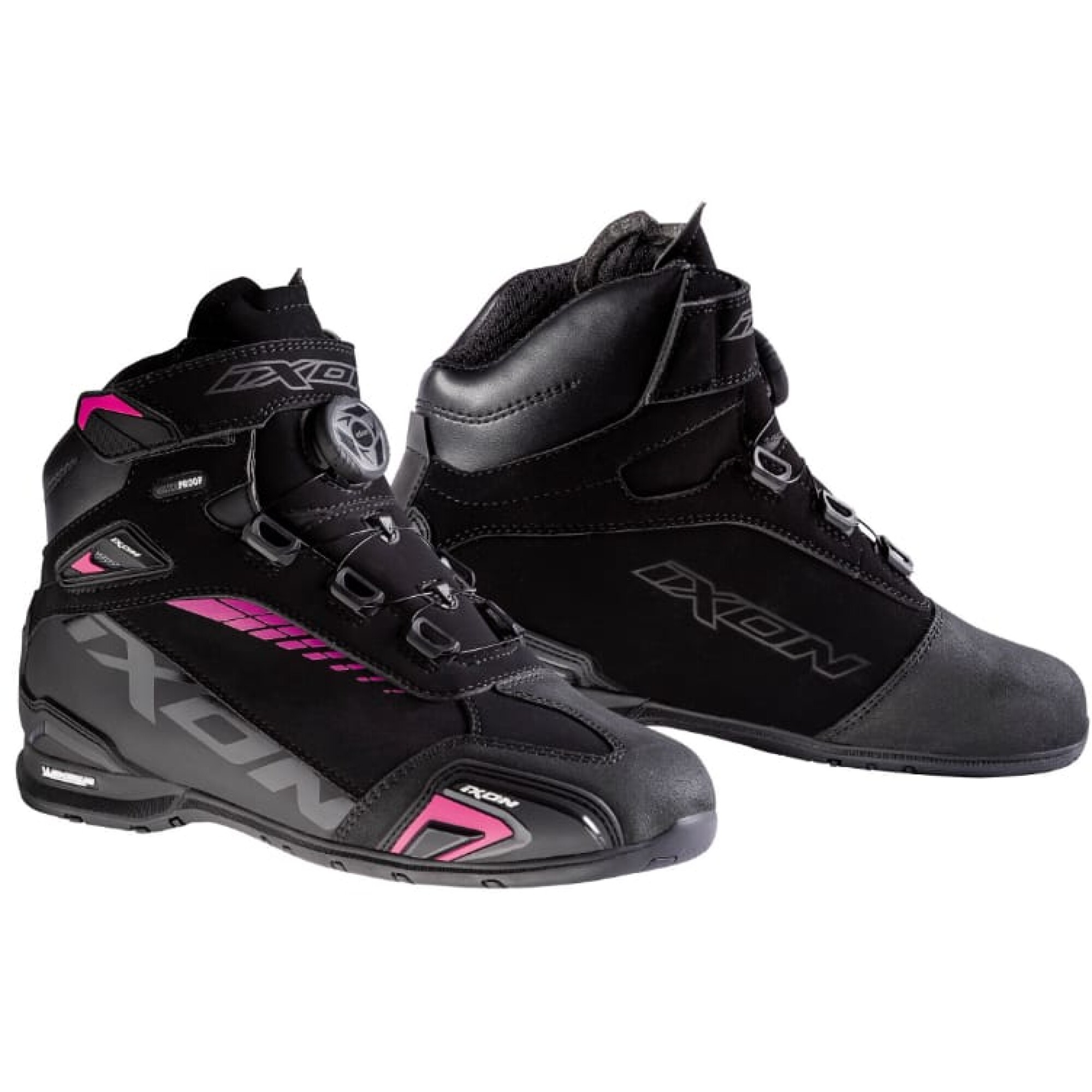 Baskets Femme Ixon Lady Bull WP Noir Fuchsia - 36