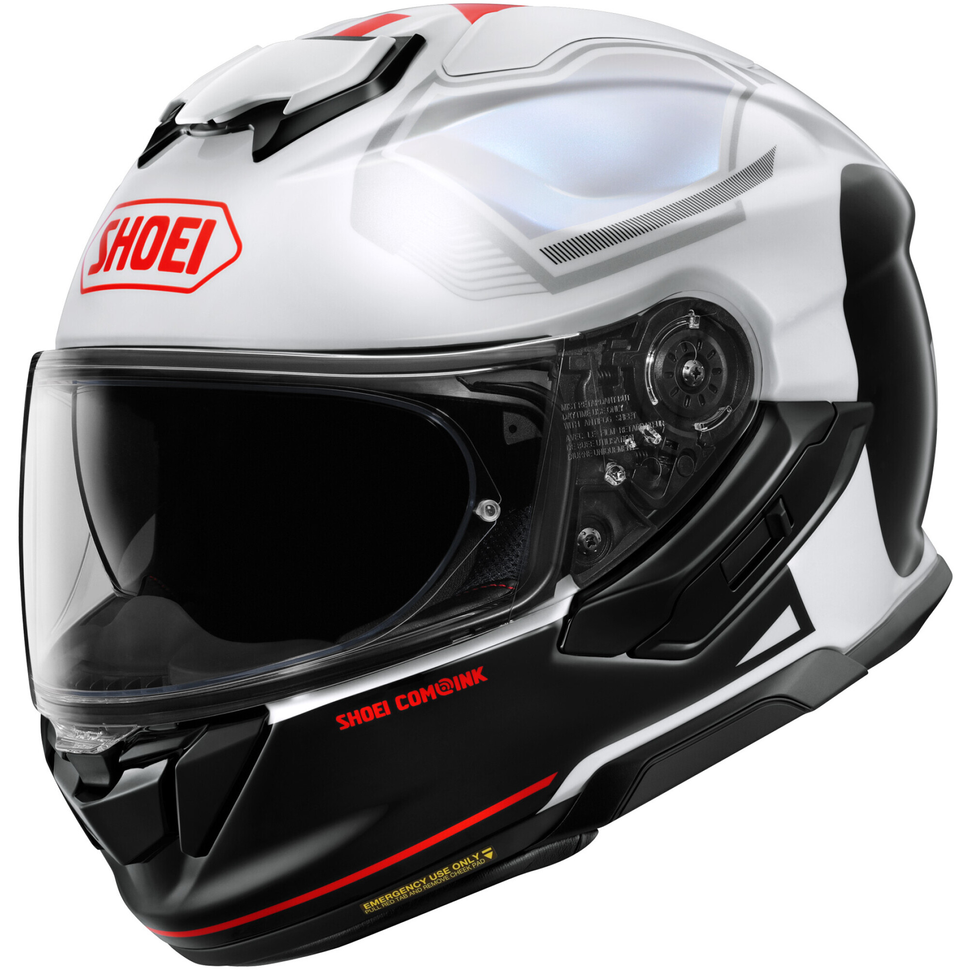 Casque Shoei GT-Air 3 Mike TC6 Blanc Noir Rouge - 2XL