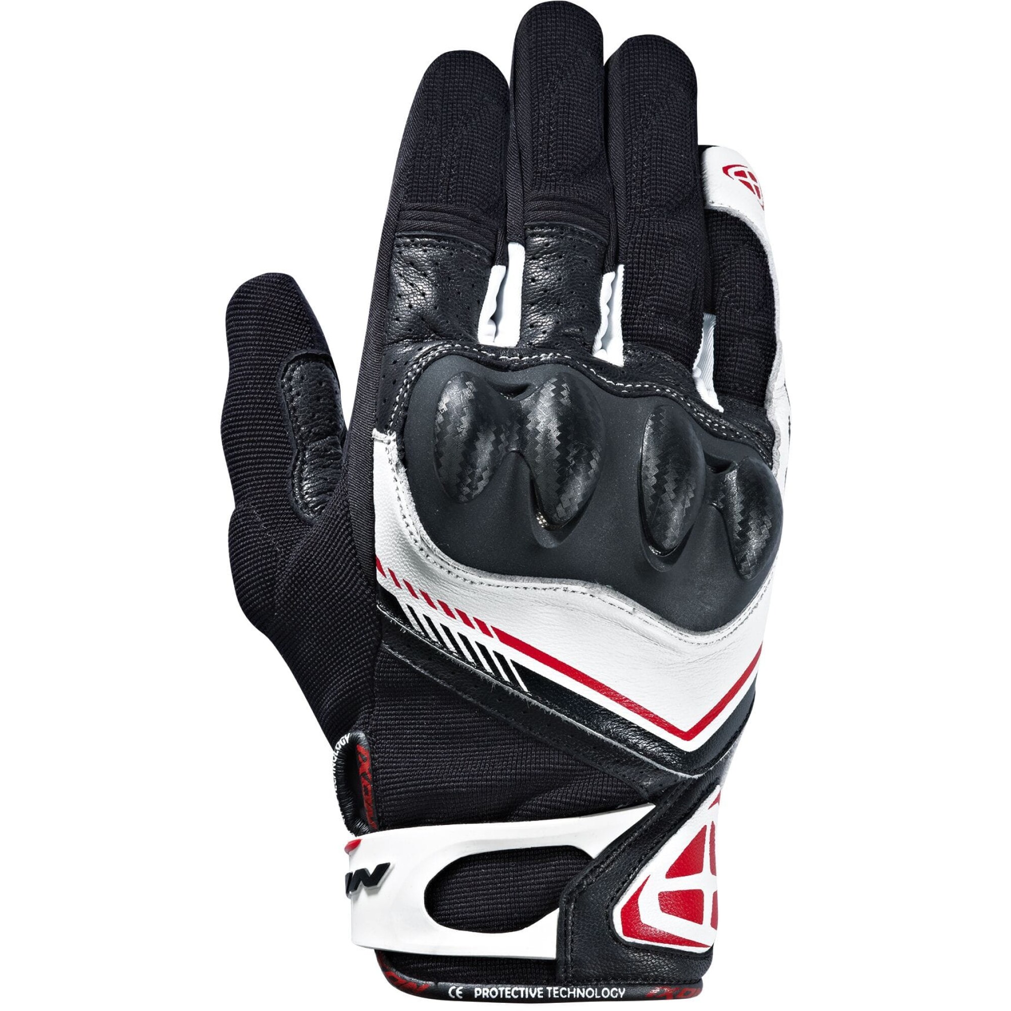 Gants Ixon RS Drift Noir Blanc Rouge - 2XL