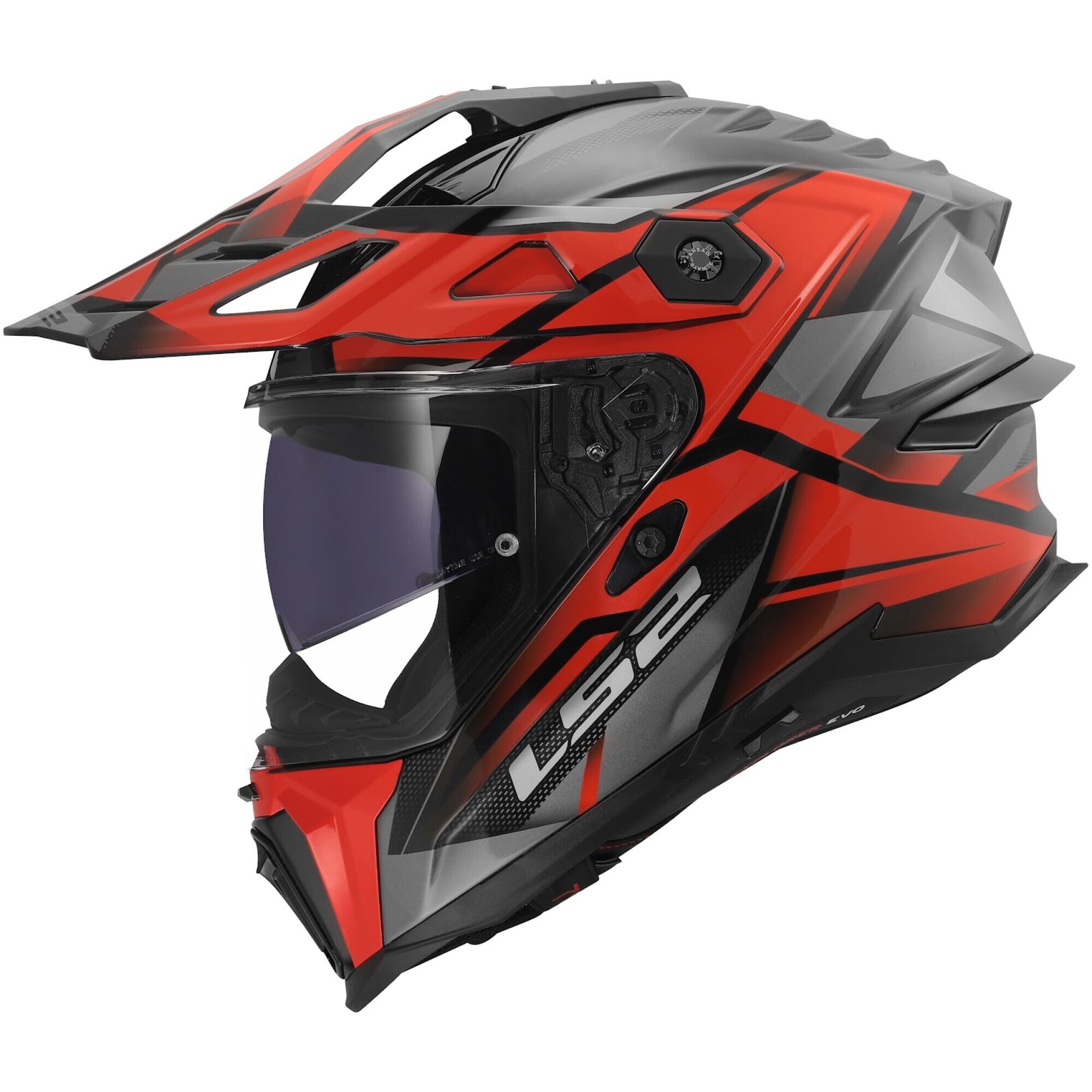 Casque LS2 MX707 Explorer Evo Talux Rouge - 2XL