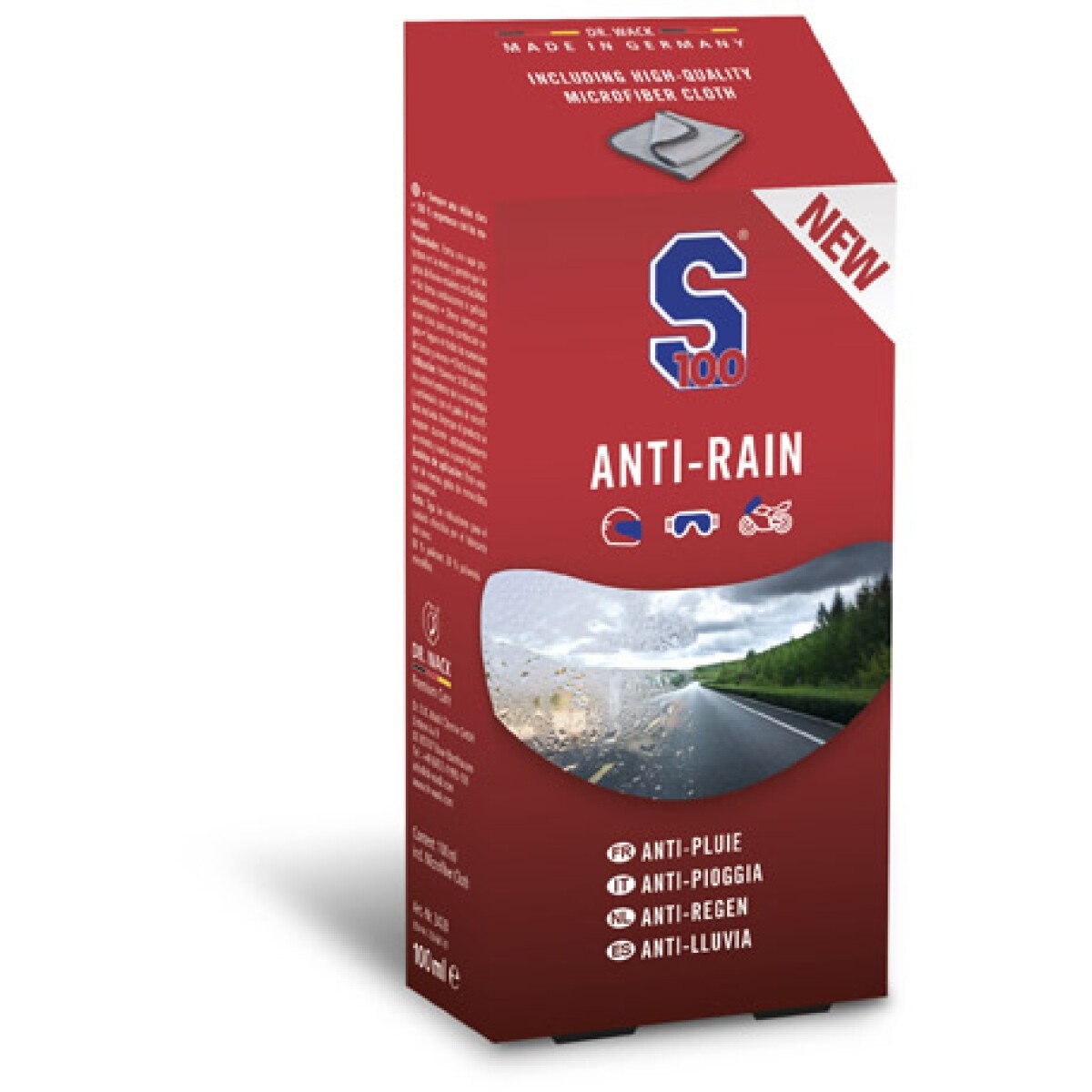 SPRAY S100 ANTI-PLUIE 100ML + MICROFIBRE