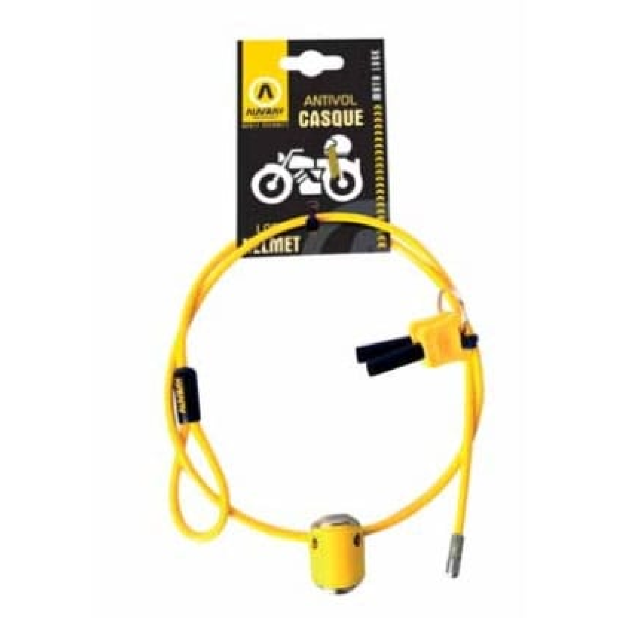 Antivol Casque Moto Auvray Jaune