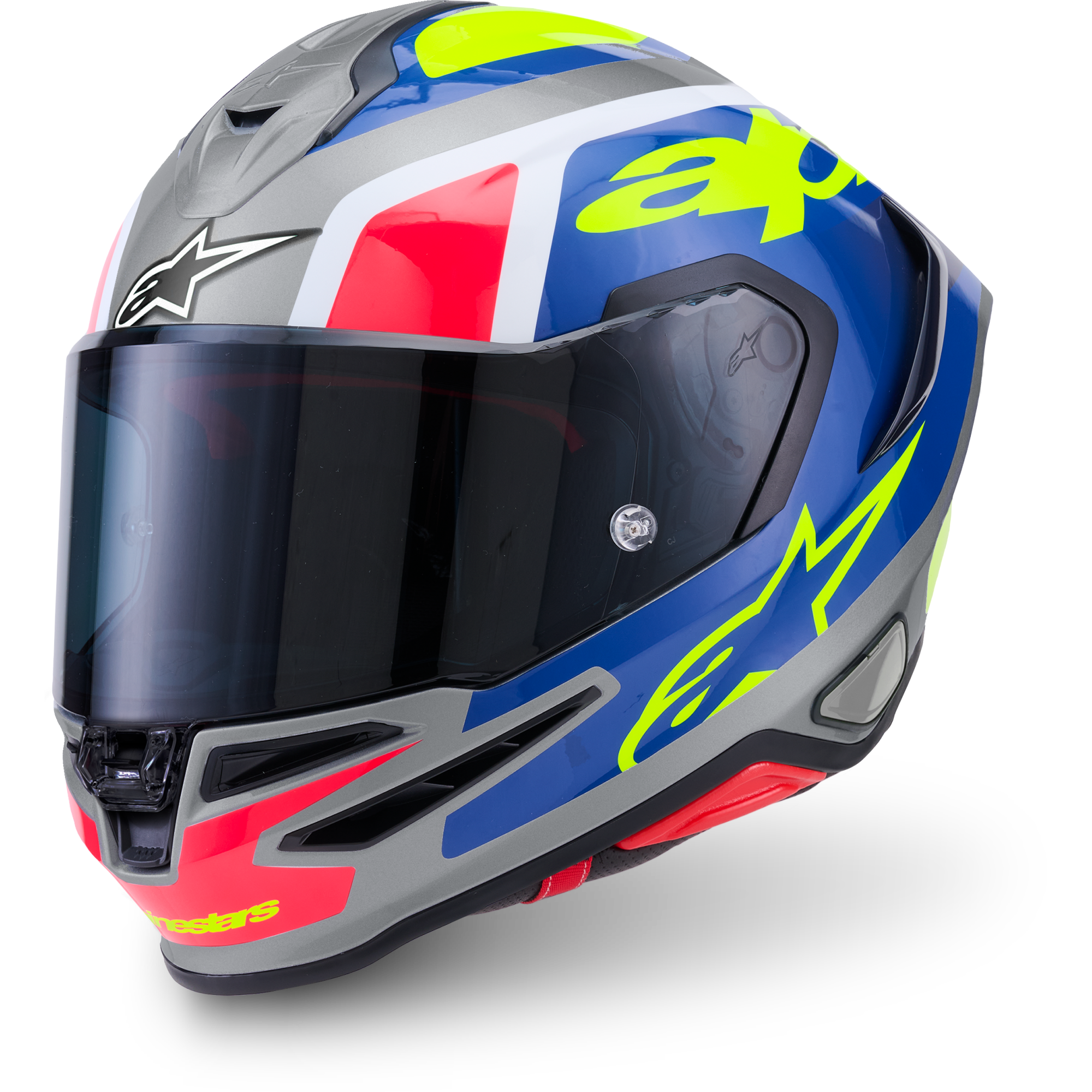Casque S-R7 Lumen Argent Noir Rose Jaune - 2XL