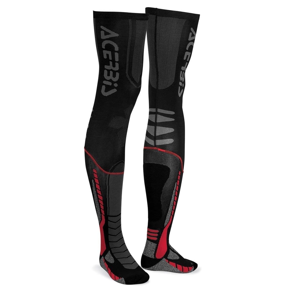 Chaussettes Acerbis X-Leg Pro Noir Rouge / 2XL