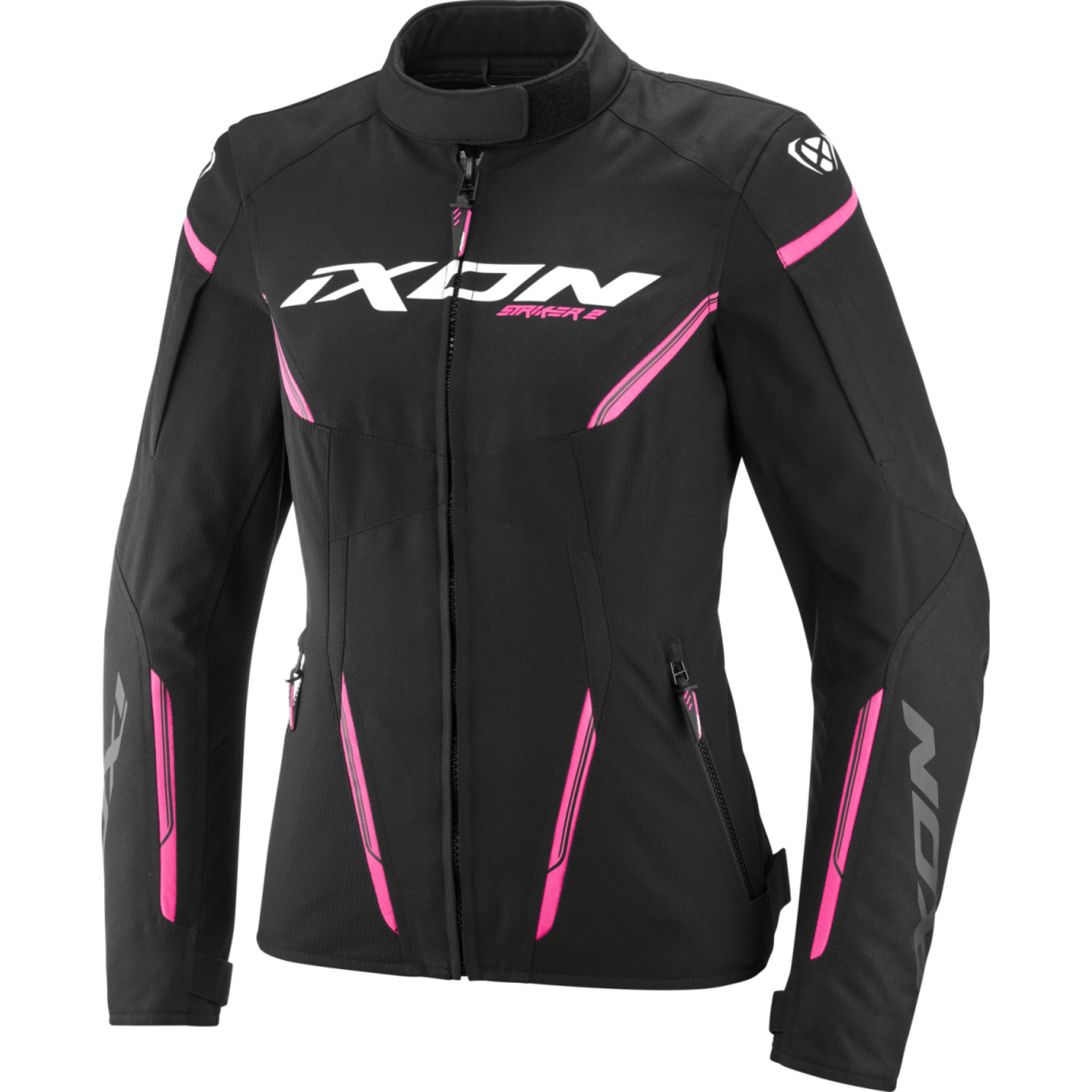 Blouson Femme Ixon Striker 2 Lady Noir Rose Vif - 2XL
