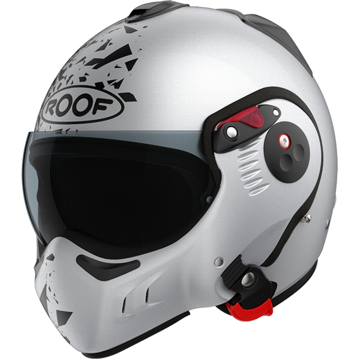 CASQUE ROOF BOXER ALPHA BLACKSTAR 56/SILVERWHITE MAT