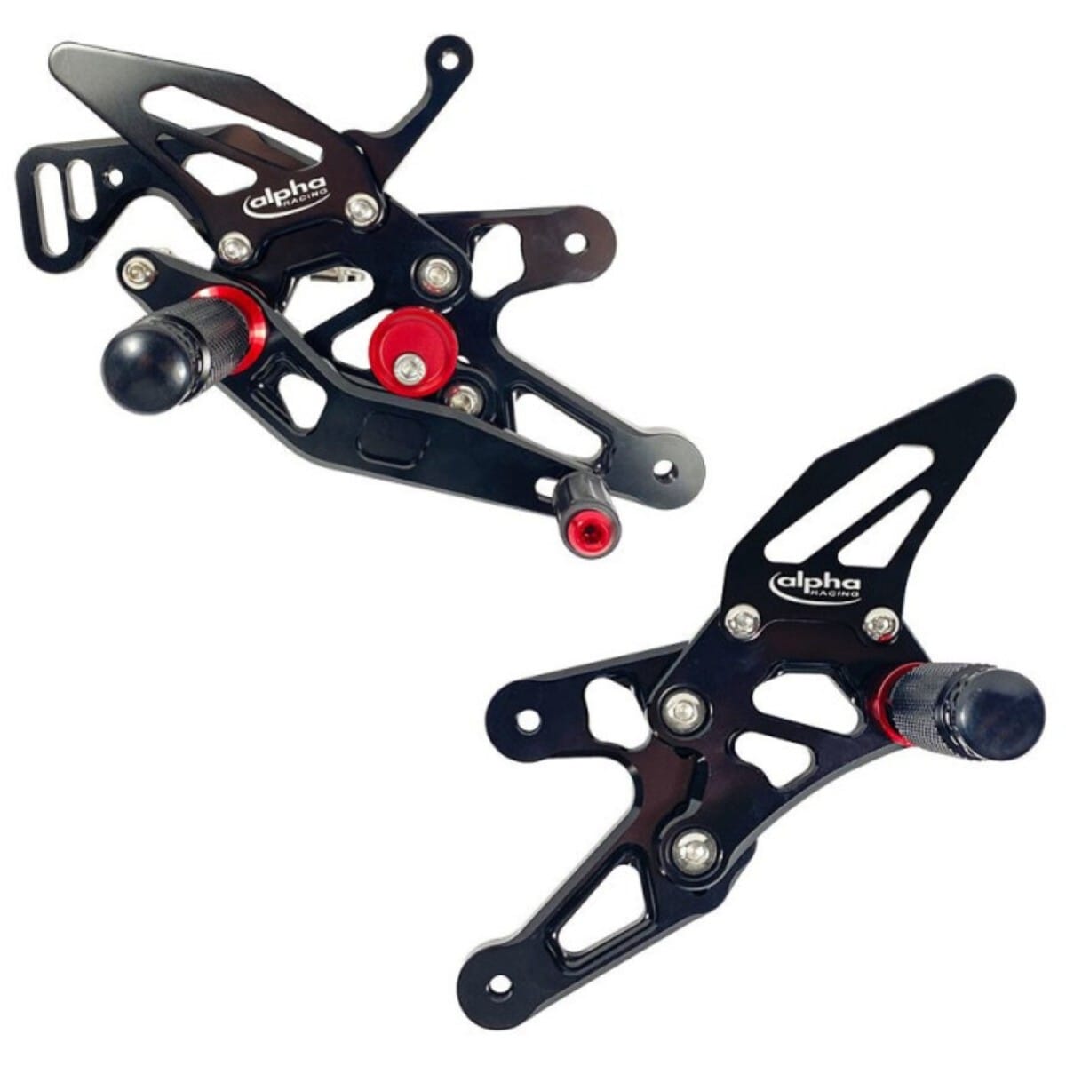 COMMANDES RECULÉES COMPLÈTES ALPHA TECHNIK NOIR BMW S1000RR