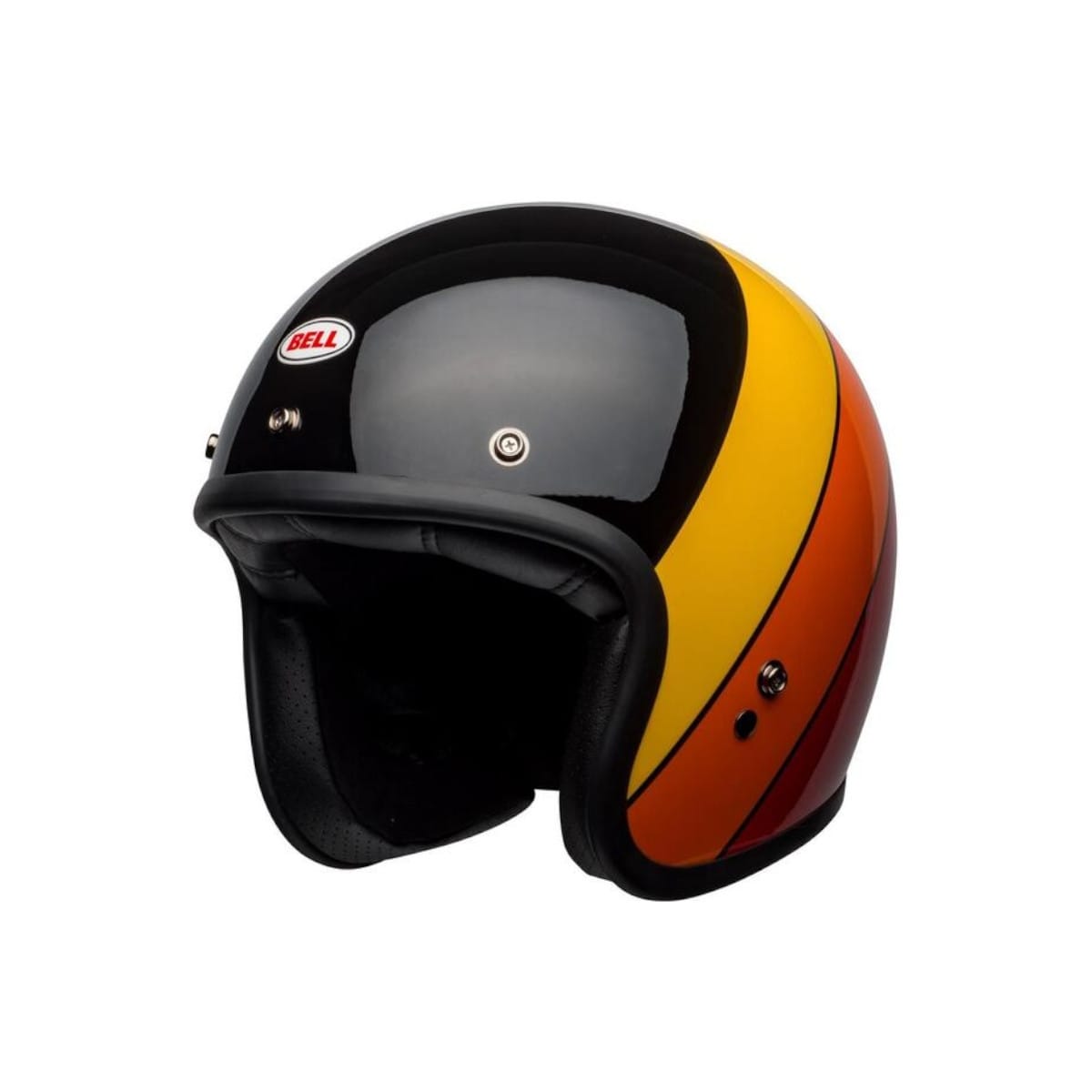Casque Bell Custom 500 Riff Noir Jaune Orange / S